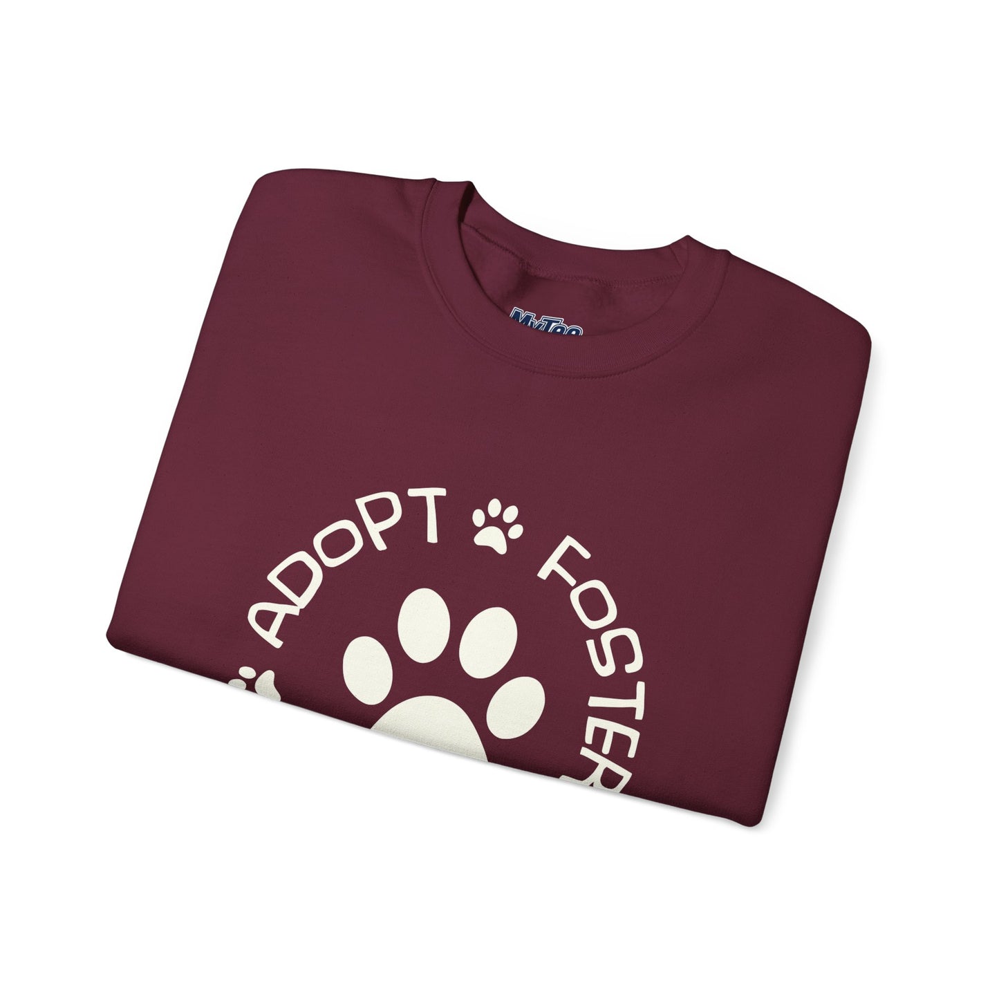 Adopt Foster Donate Unisex Sweatshirt | Paw Print Animal Shelter Pullover