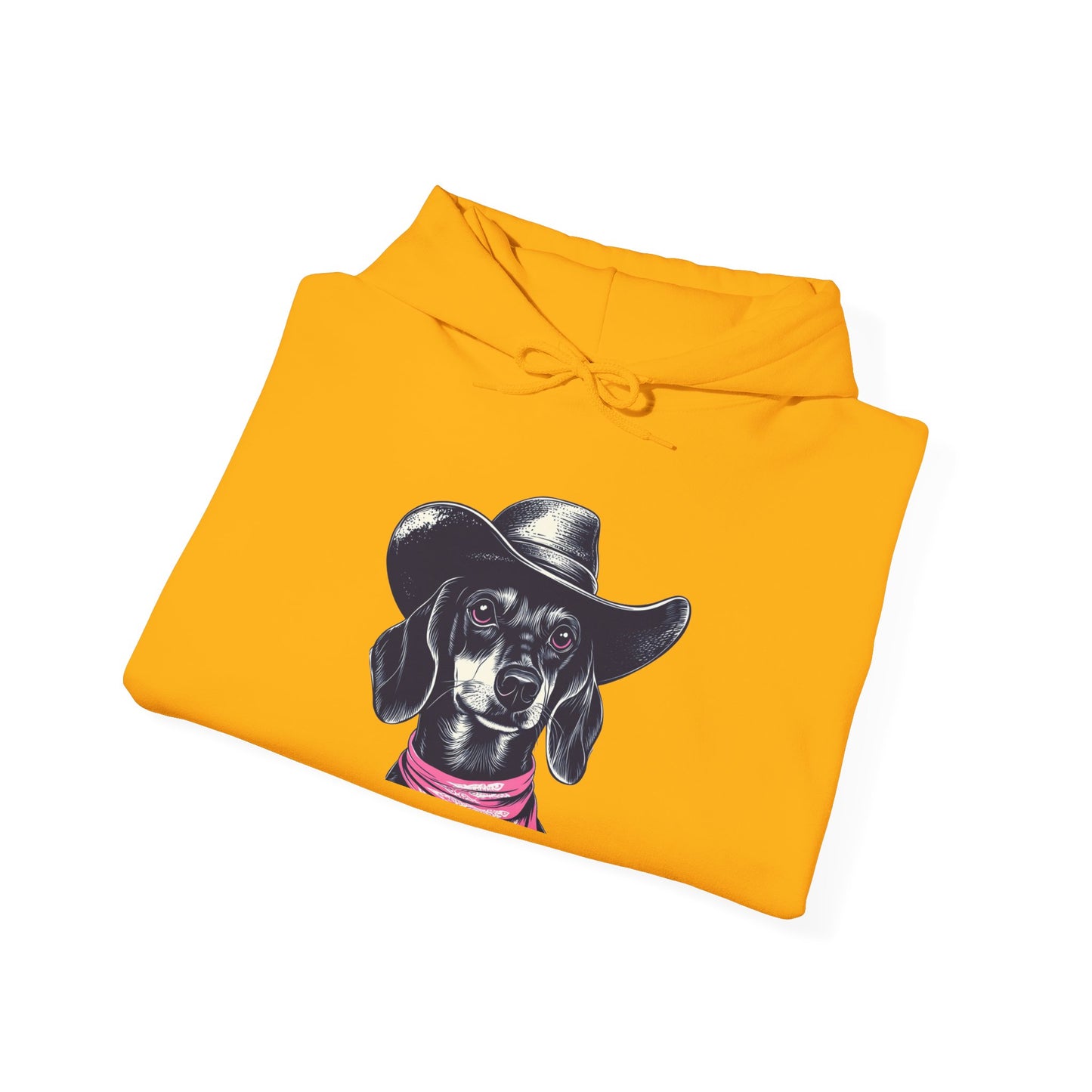 Dachshund Cowpoke Hoodie – Rodeo Pup Unisex Pullover