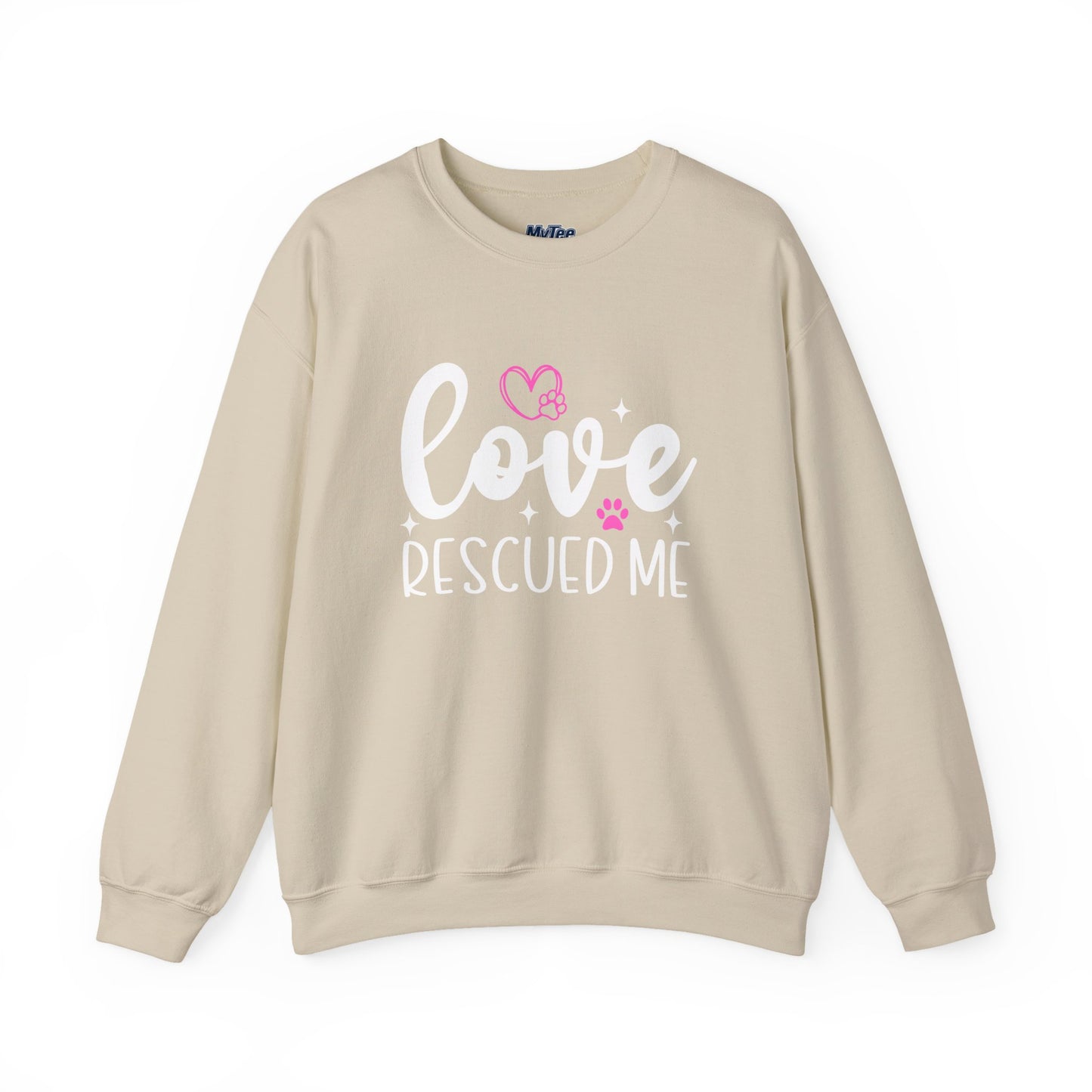 Love Rescued Me Unisex Sweatshirt – Heartfelt Dog Adoption Apparel