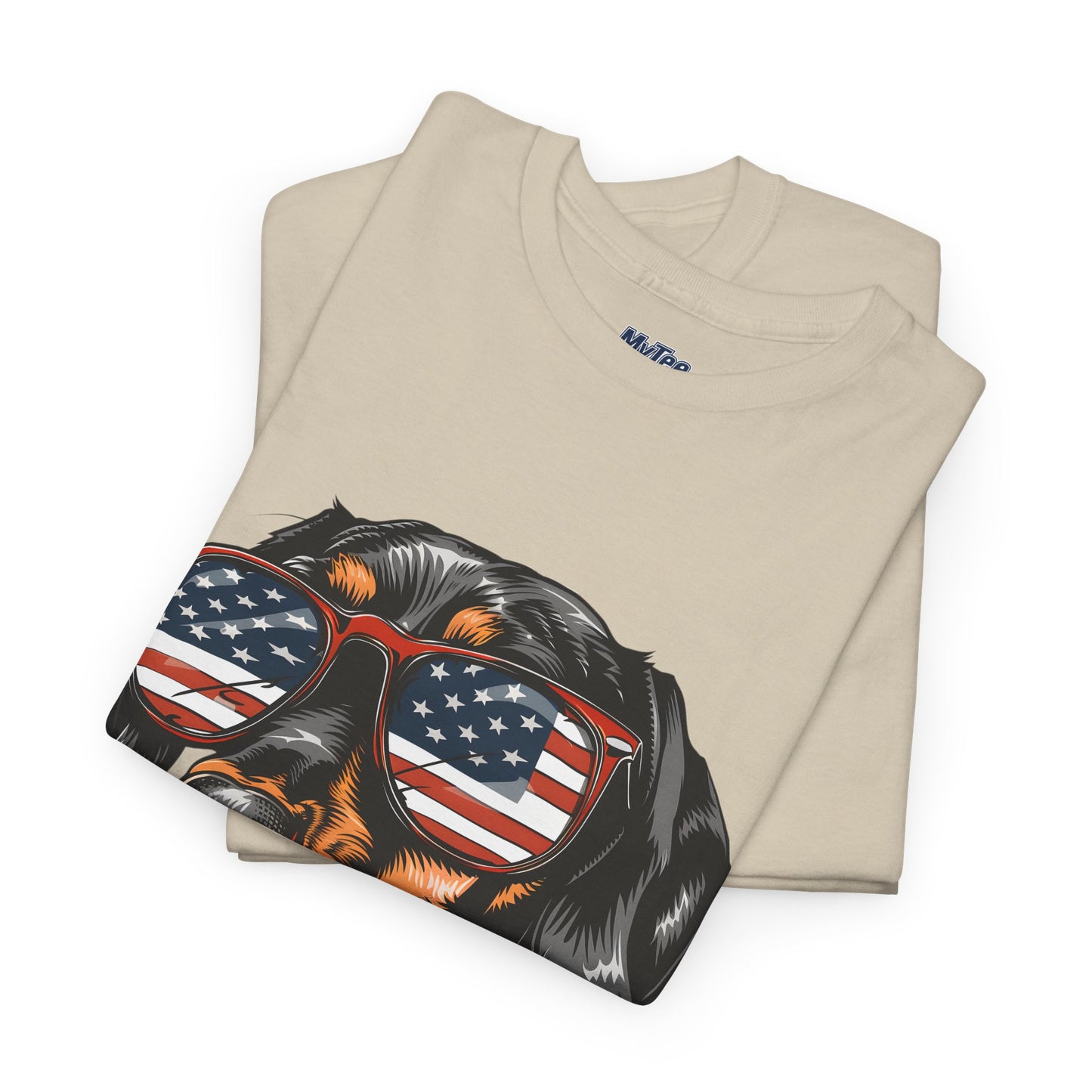 Patriotic Dachshund With Sunglasses Unisex T-Shirt