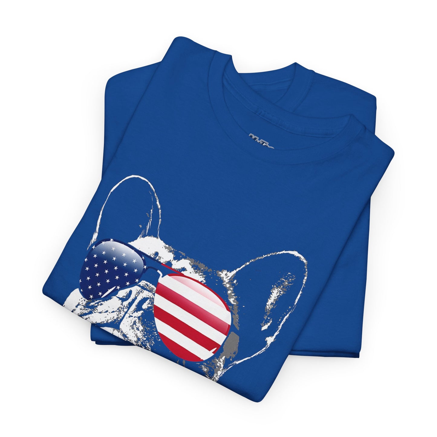 Patriotic French Bulldog With Sunglasses Unisex T-Shirt