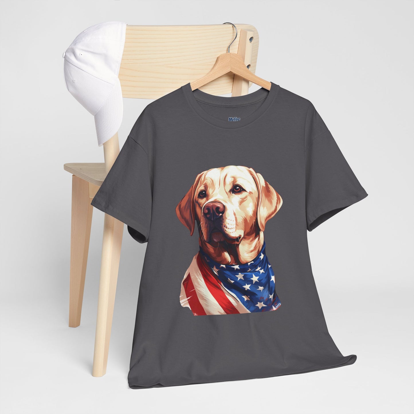 Patriotic Labrador In Stars & Stripes Unisex T Shirts