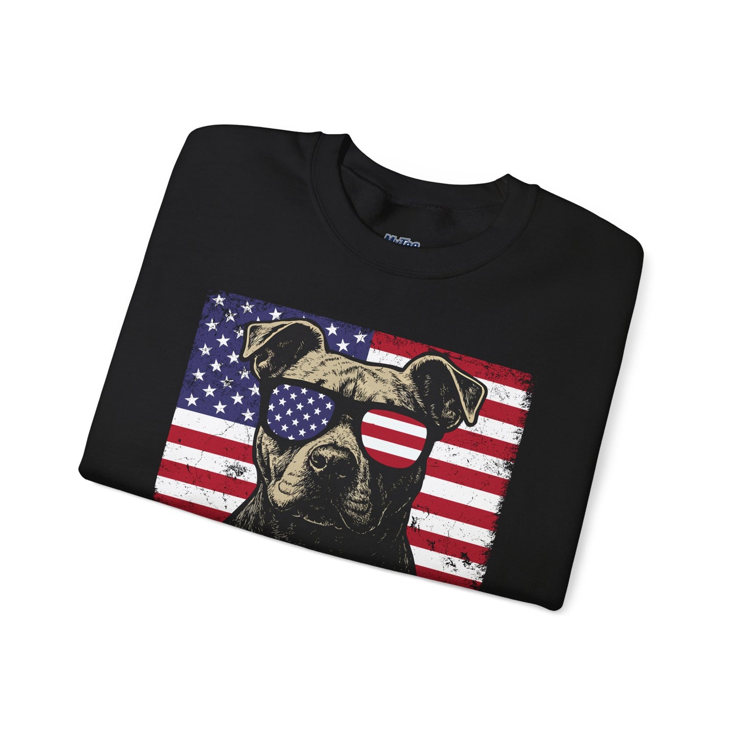 Show Me Your Pitties Patriotic Pitbull Sweatshirt – Funny USA Dog Lover Pullover