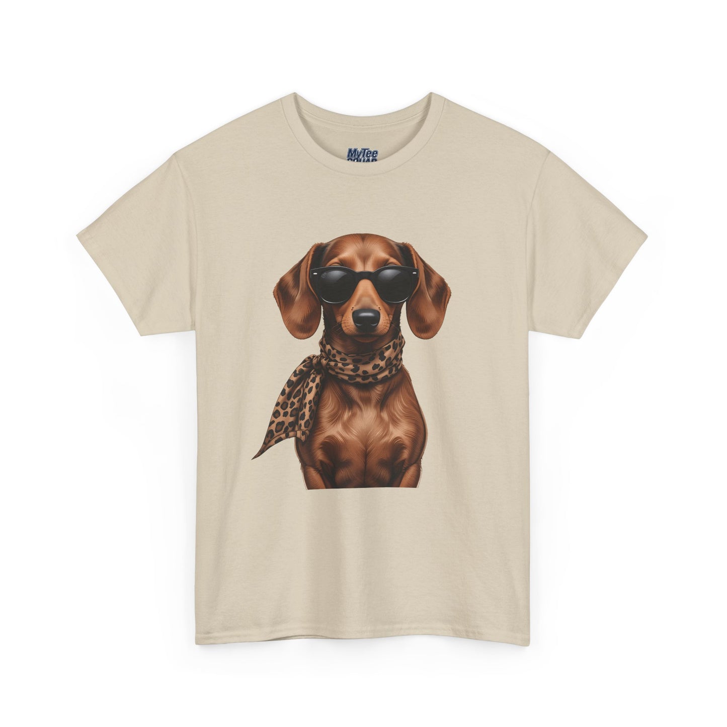 Dachshund With A Scarf Cotton T-Shirt