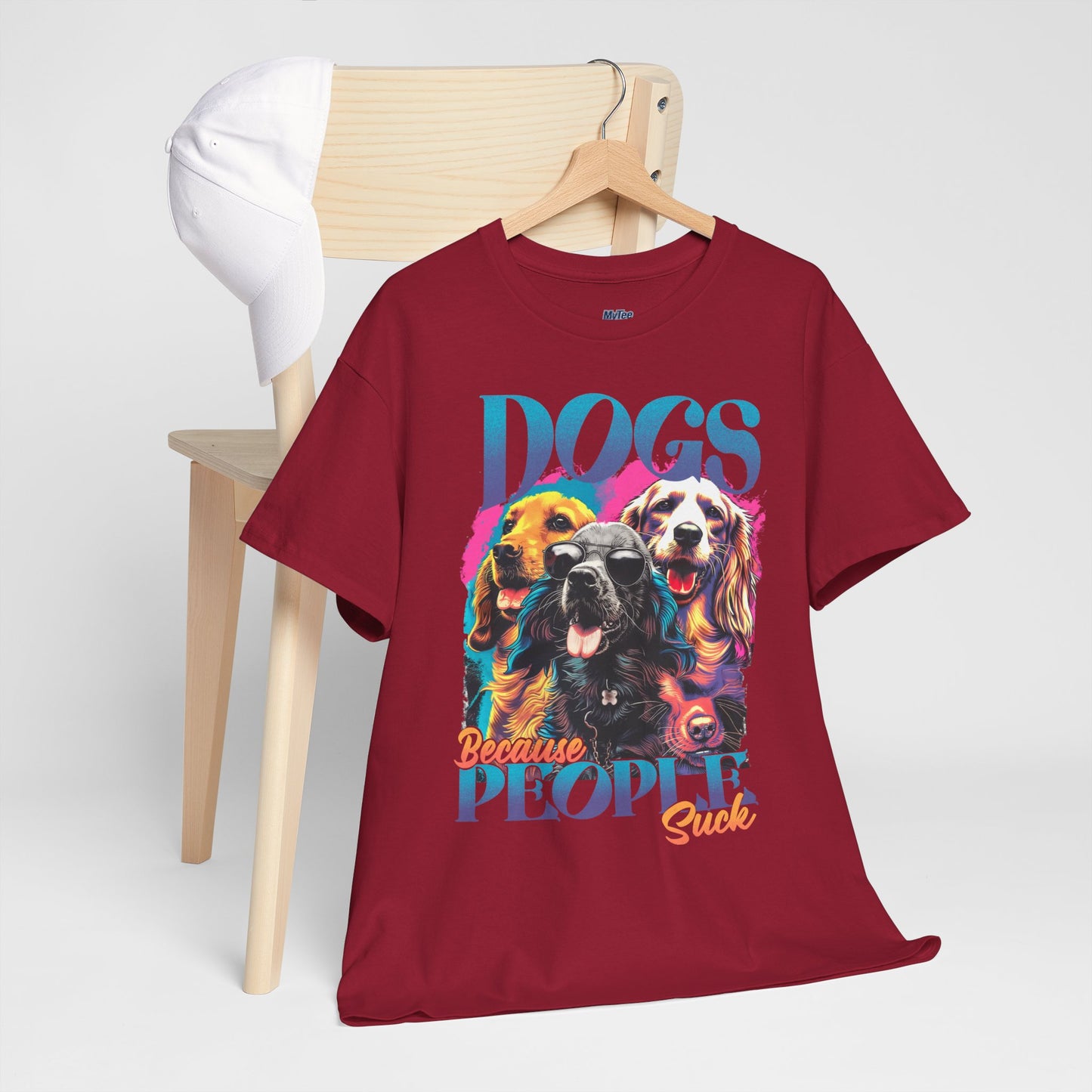 Dogs Because People Suck Unisex T-Shirts