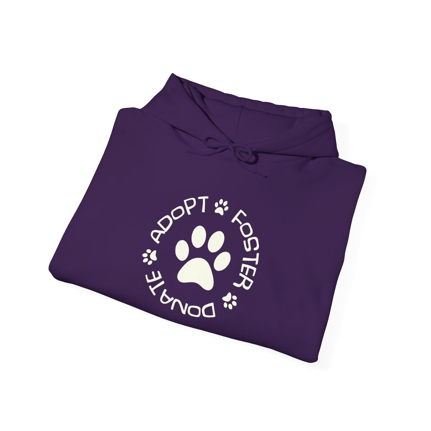 Adopt Foster Donate Unisex Hoodie – Pet Rescue Support Apparel