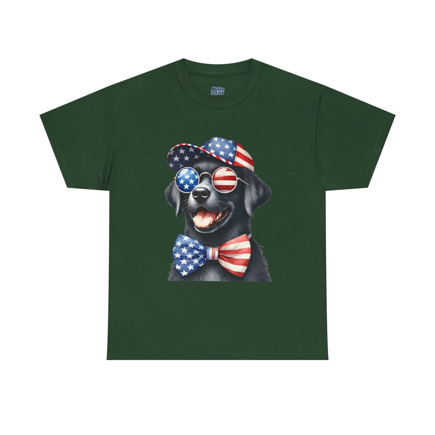 Patriotic Labrador Retriever With Sunglasses And Bow Unisex T-Shirts