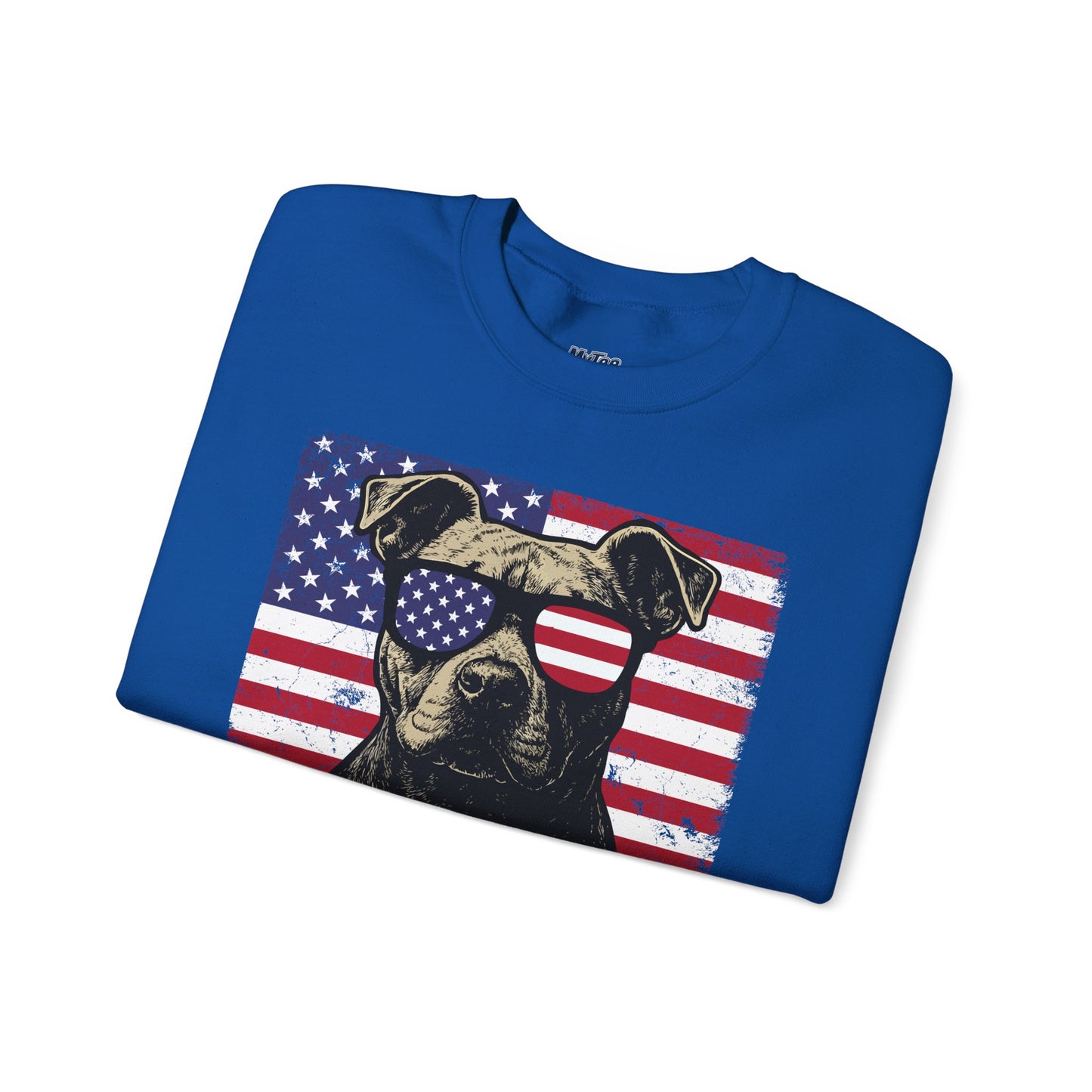 Show Me Your Pitties Patriotic Pitbull Sweatshirt – Funny USA Dog Lover Pullover