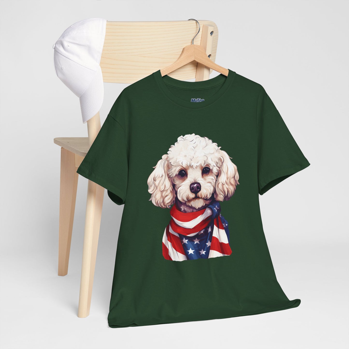 Patriotic Poodle Unisex T-Shirt
