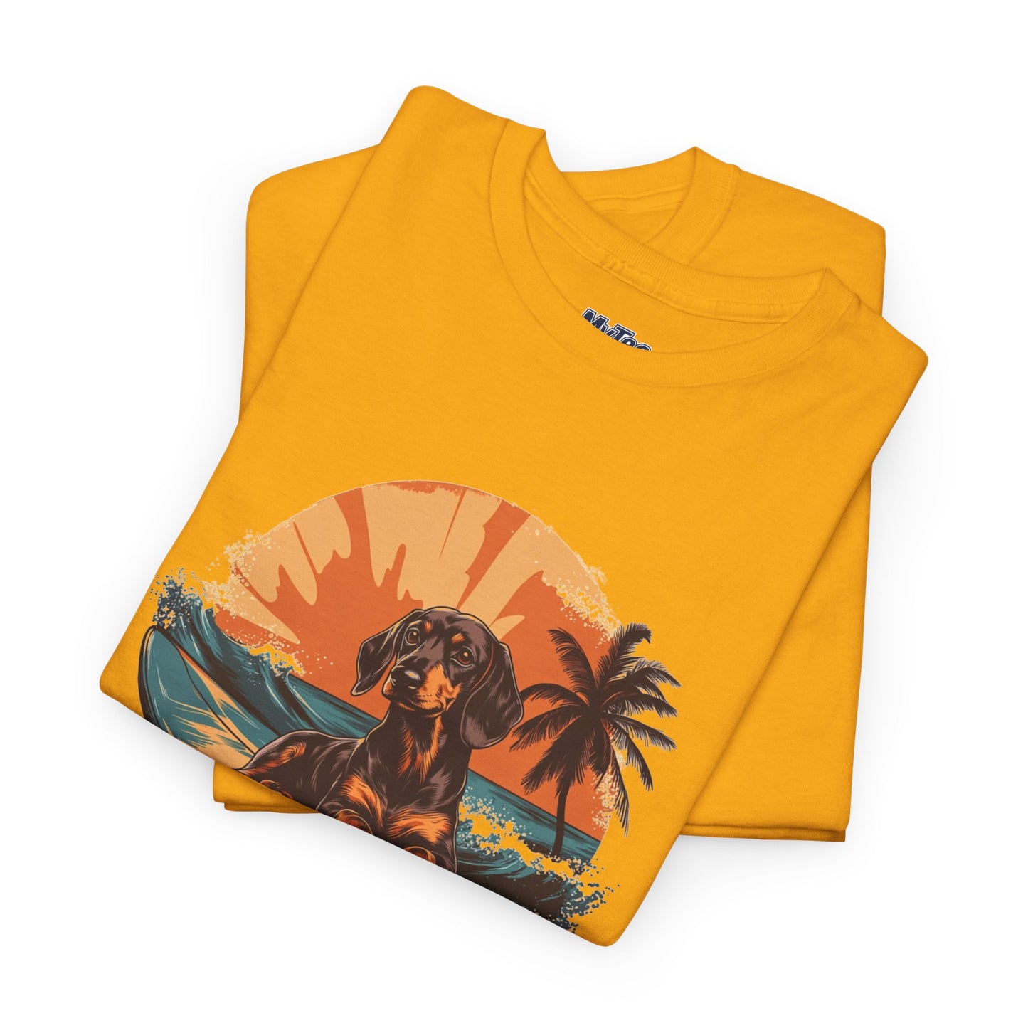 Dachshund Beach Vibes T-Shirt – Chill Summer Dog Style