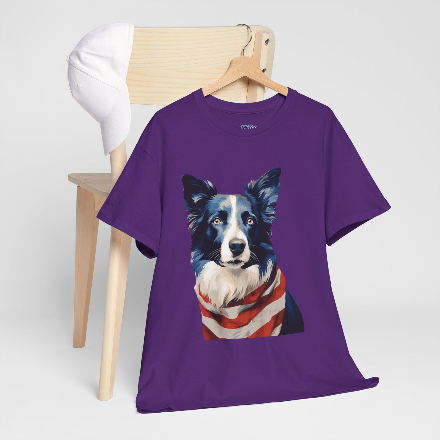 Patriotic Border Collie Unisex T-Shirt