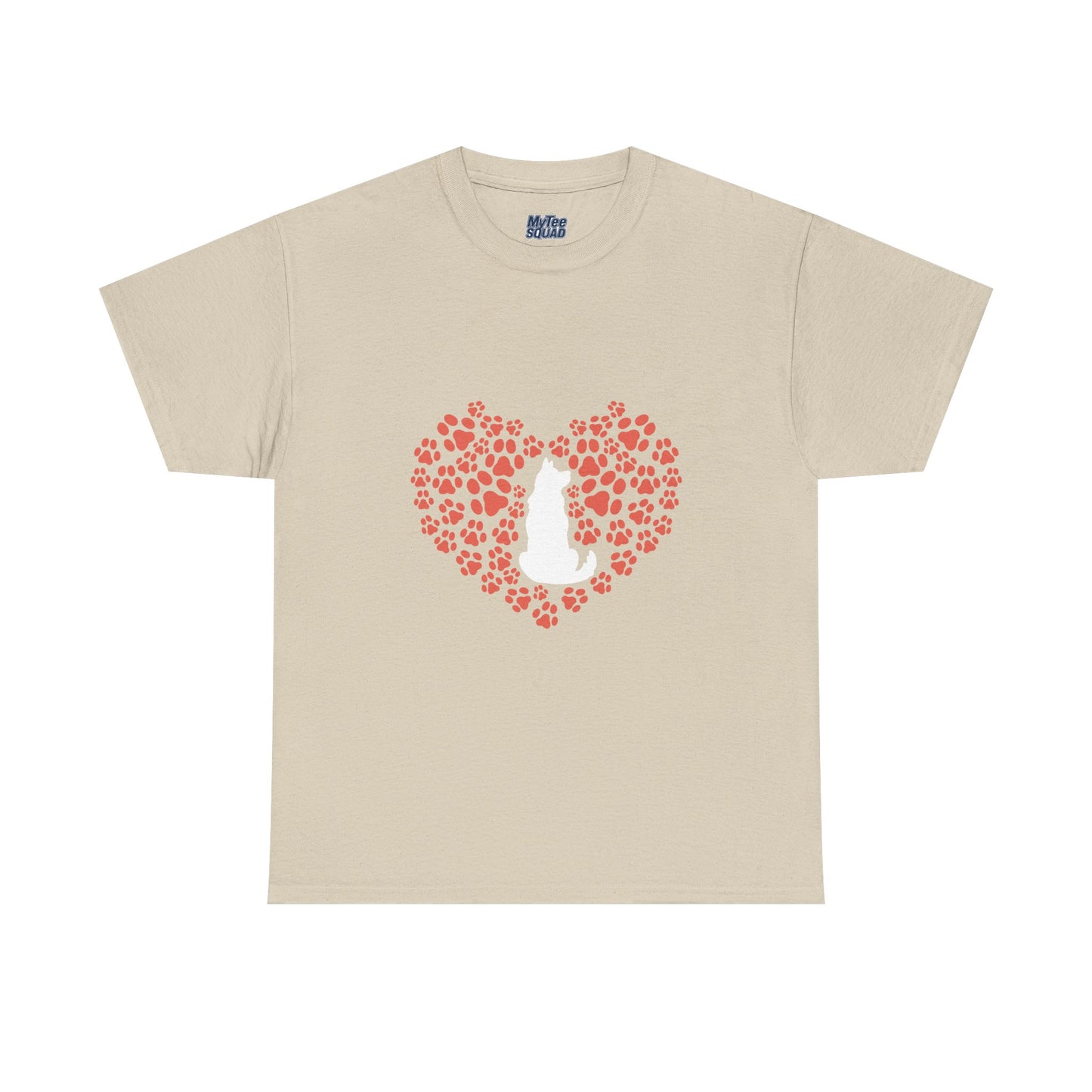 Dog Lover's Heart - Unisex Cotton Tee