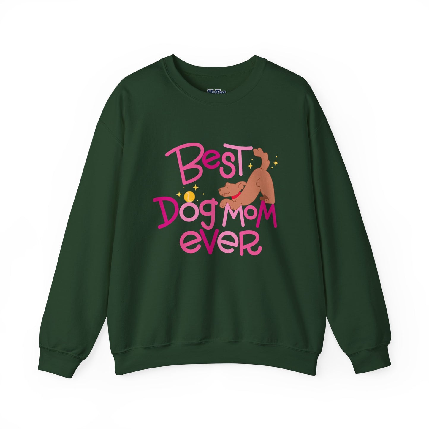 Best Dog Mom Ever Crewneck Sweatshirt | Gift For Dog Moms