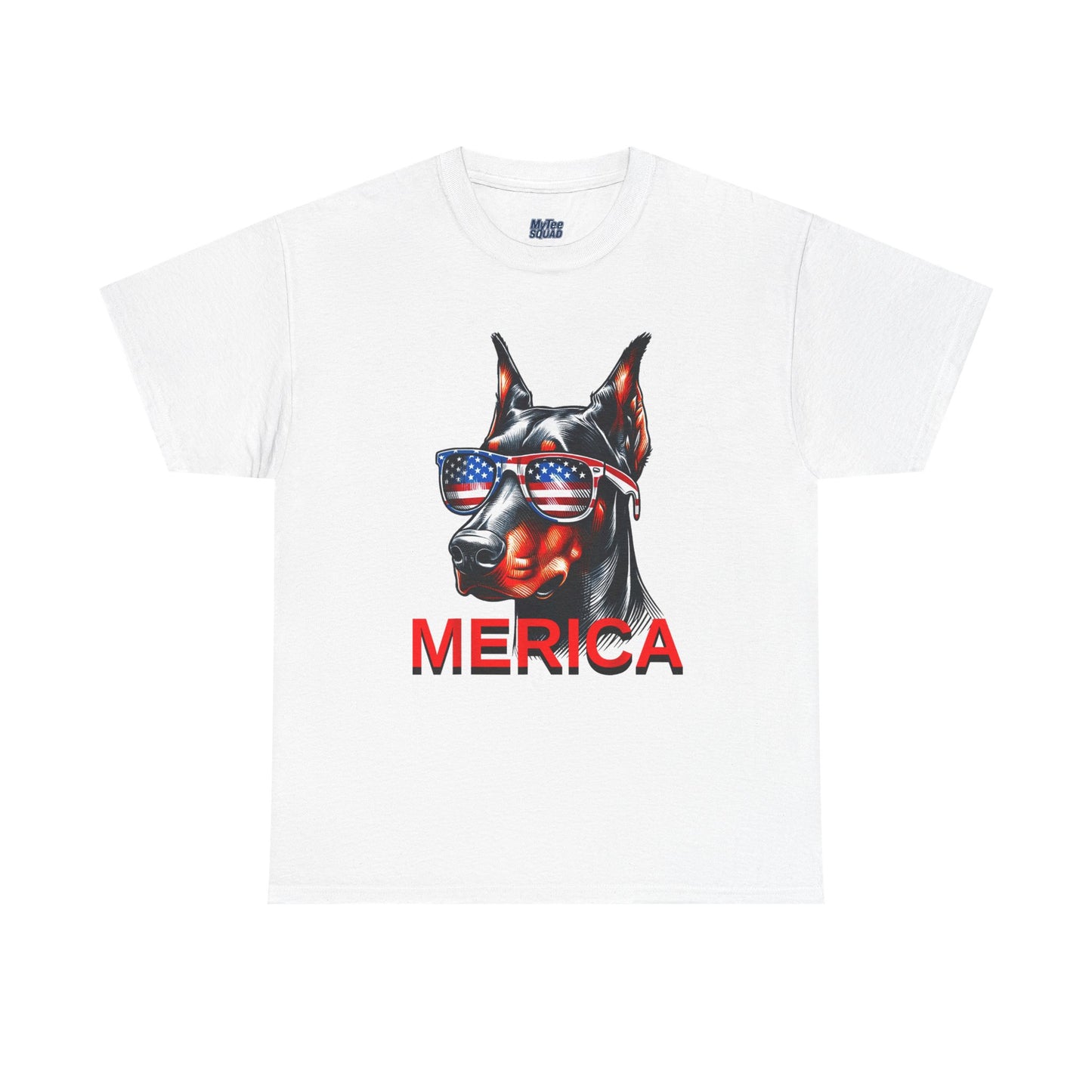 Patriotic Doberman With Sunglasses Unisex T-Shirt