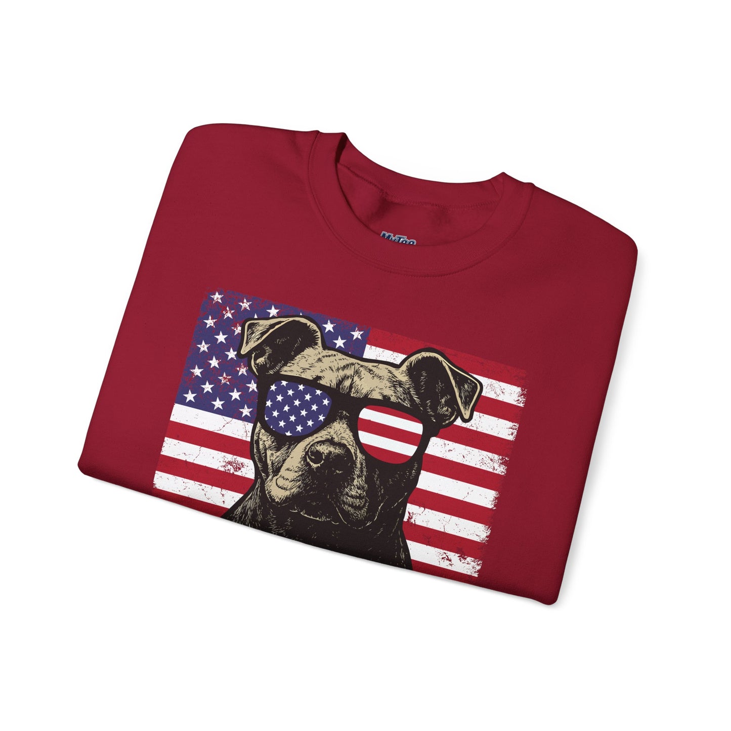 Show Me Your Pitties Patriotic Pitbull Sweatshirt – Funny USA Dog Lover Pullover