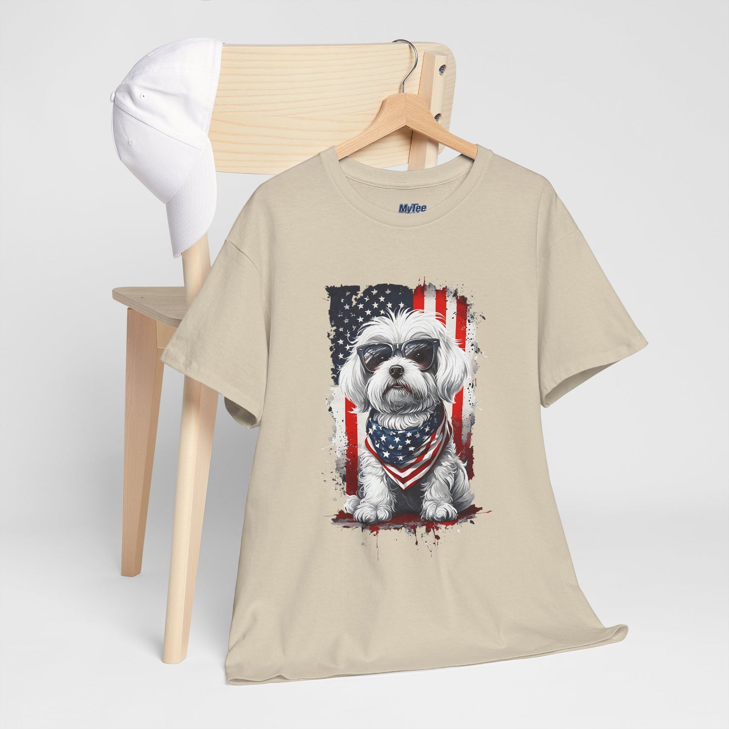 Patriotic Havanese Unisex Cotton T-Shirt