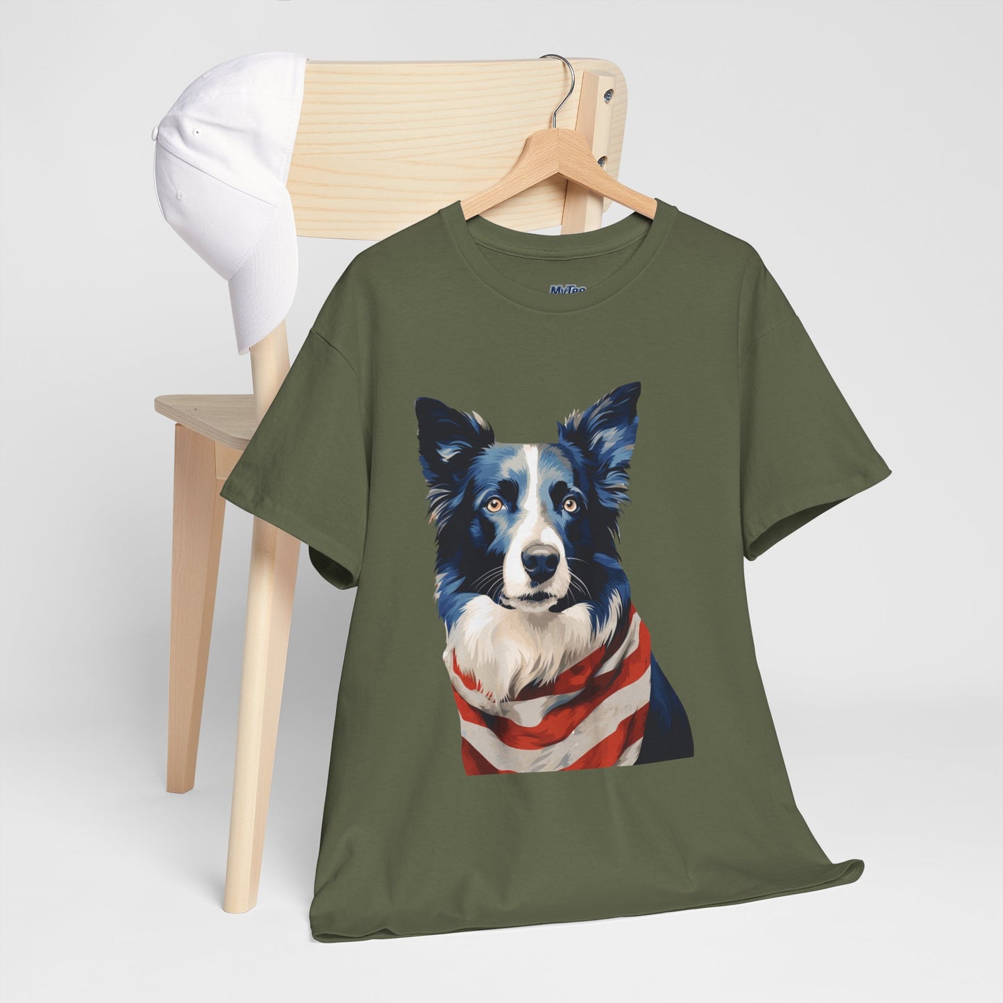 Patriotic Border Collie Unisex T-Shirt