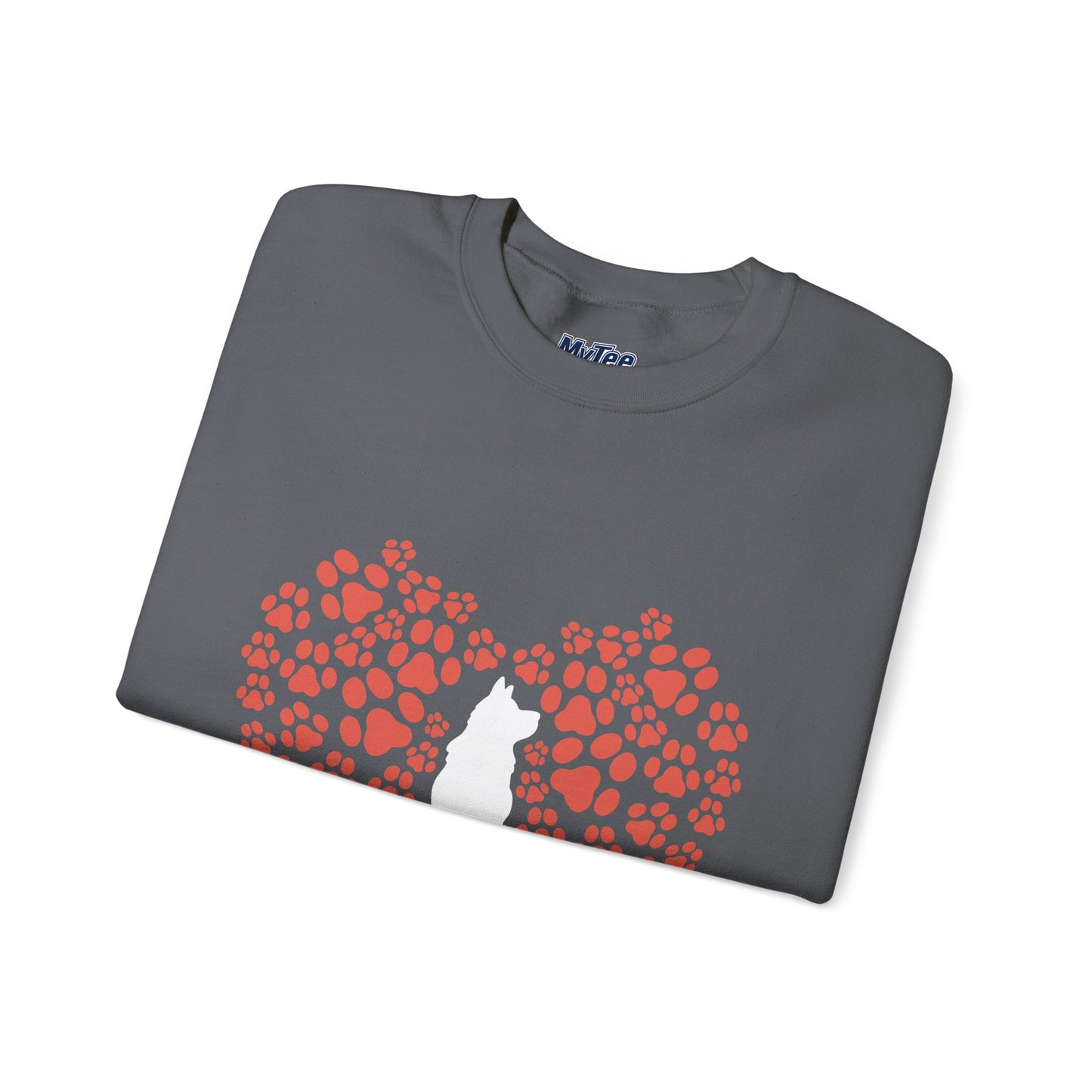Cat Lover's Heart Crewneck Sweatshirt