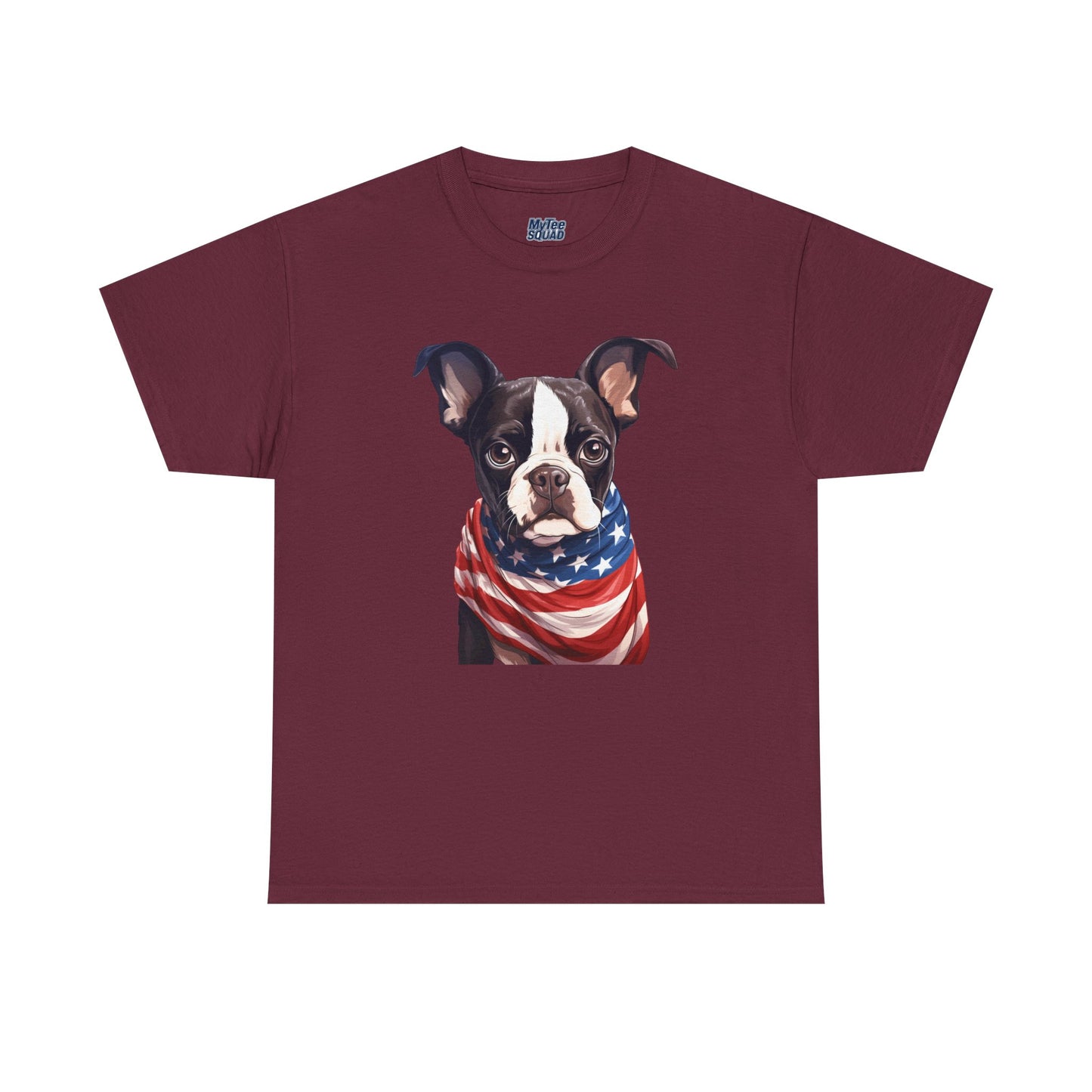 Patriotic Boston Terrier Unisex T-Shirt