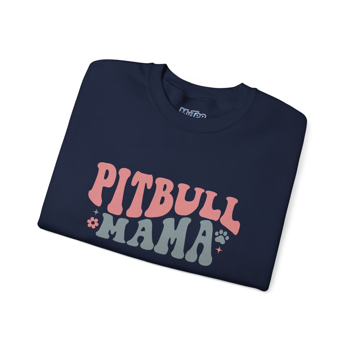 Pitbull Mama Crewneck Sweatshirt | Perfect Gift for Dog Mom