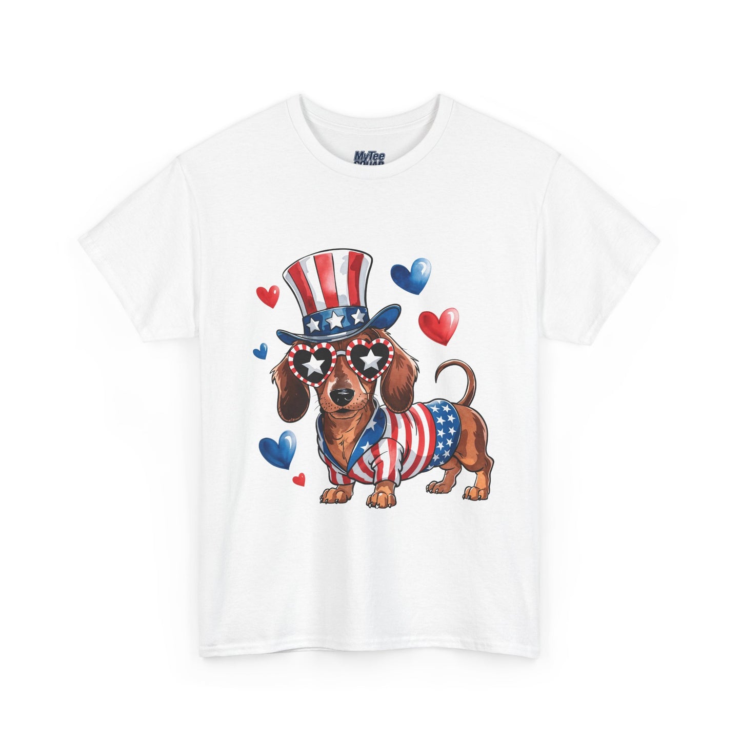 Patriotic Dachshund Unisex T-Shirt | Dog Lover Gift, July 4th Celebration