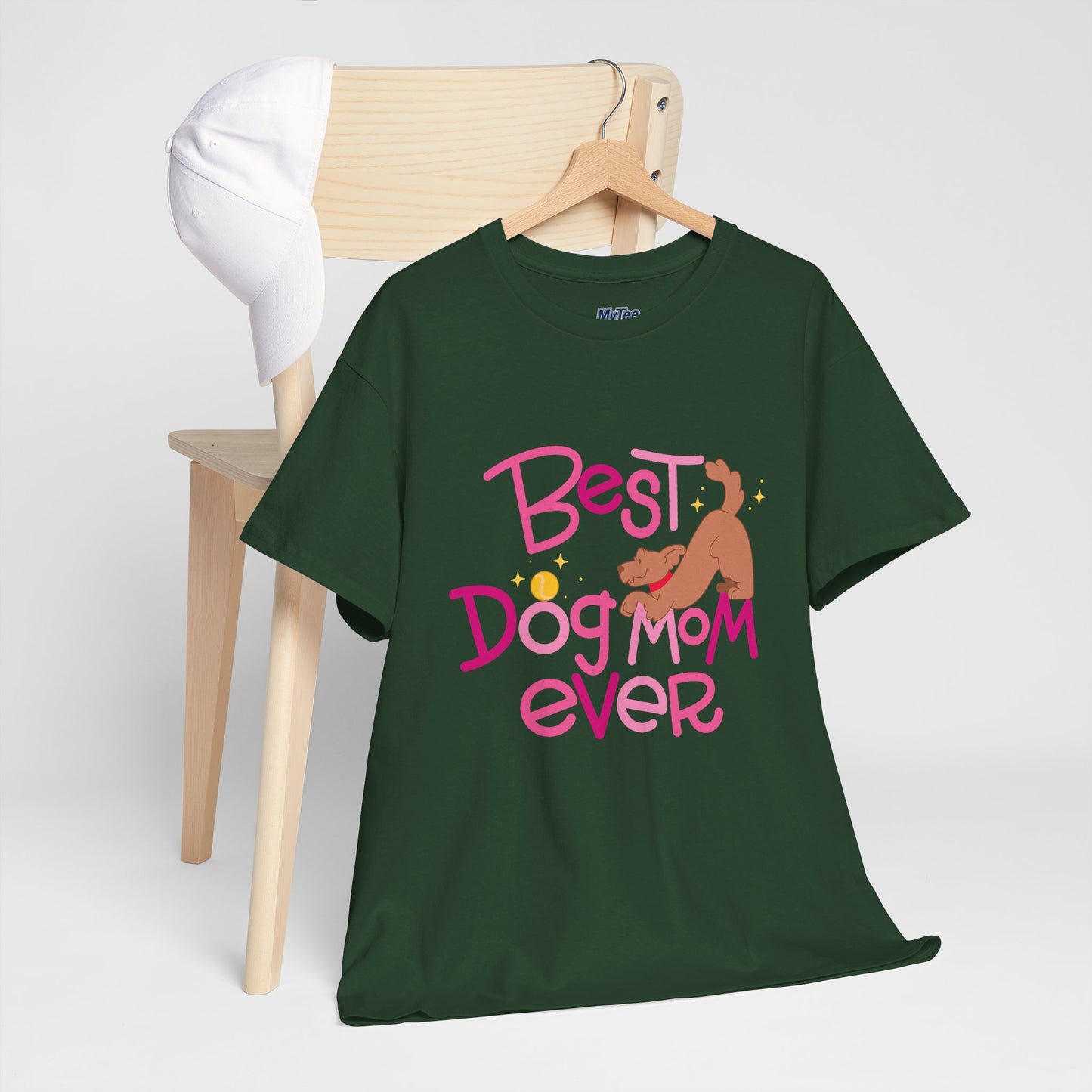 Best Dog Mom Ever Cotton T-Shirt For Proud Mothers