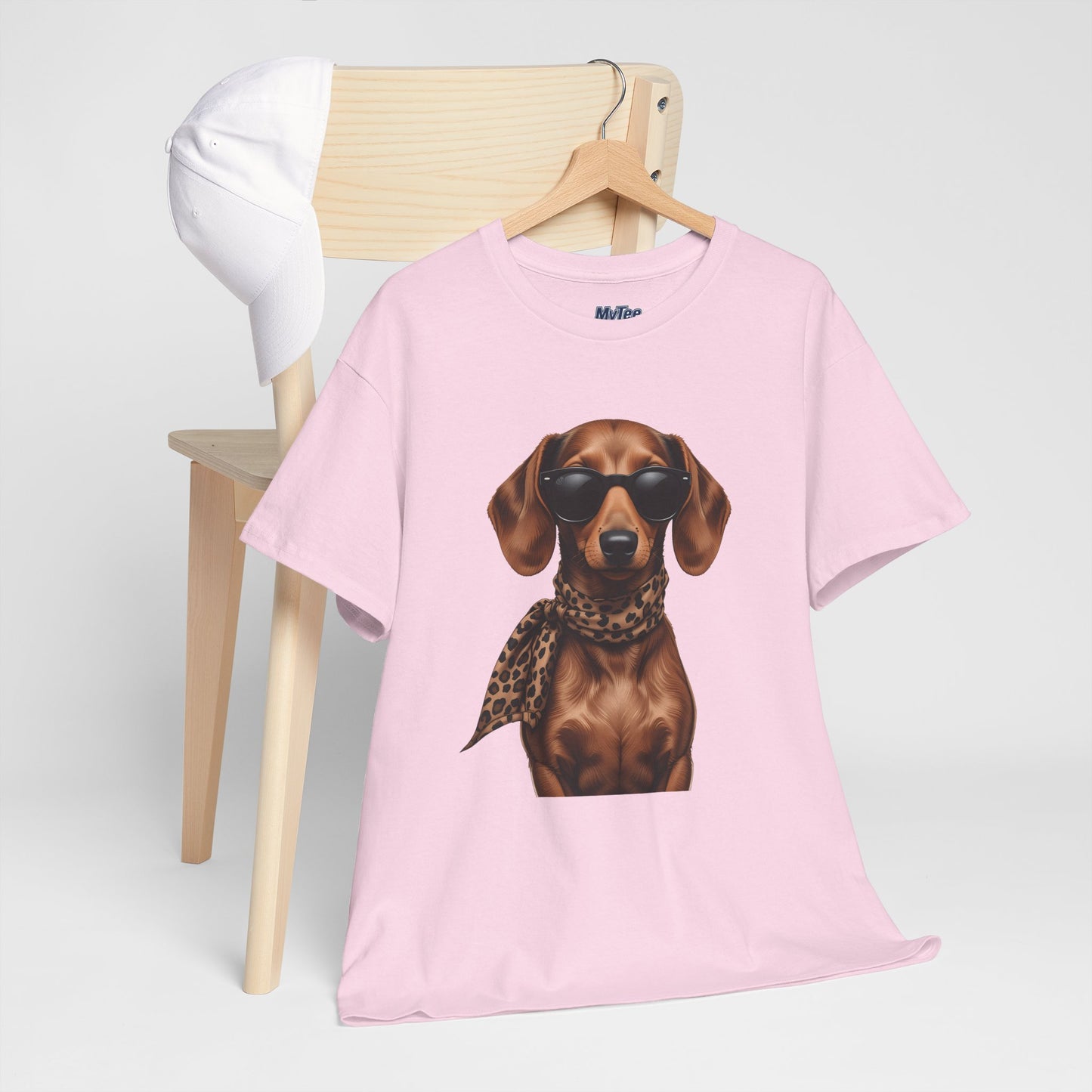 Dachshund With A Scarf Cotton T-Shirt
