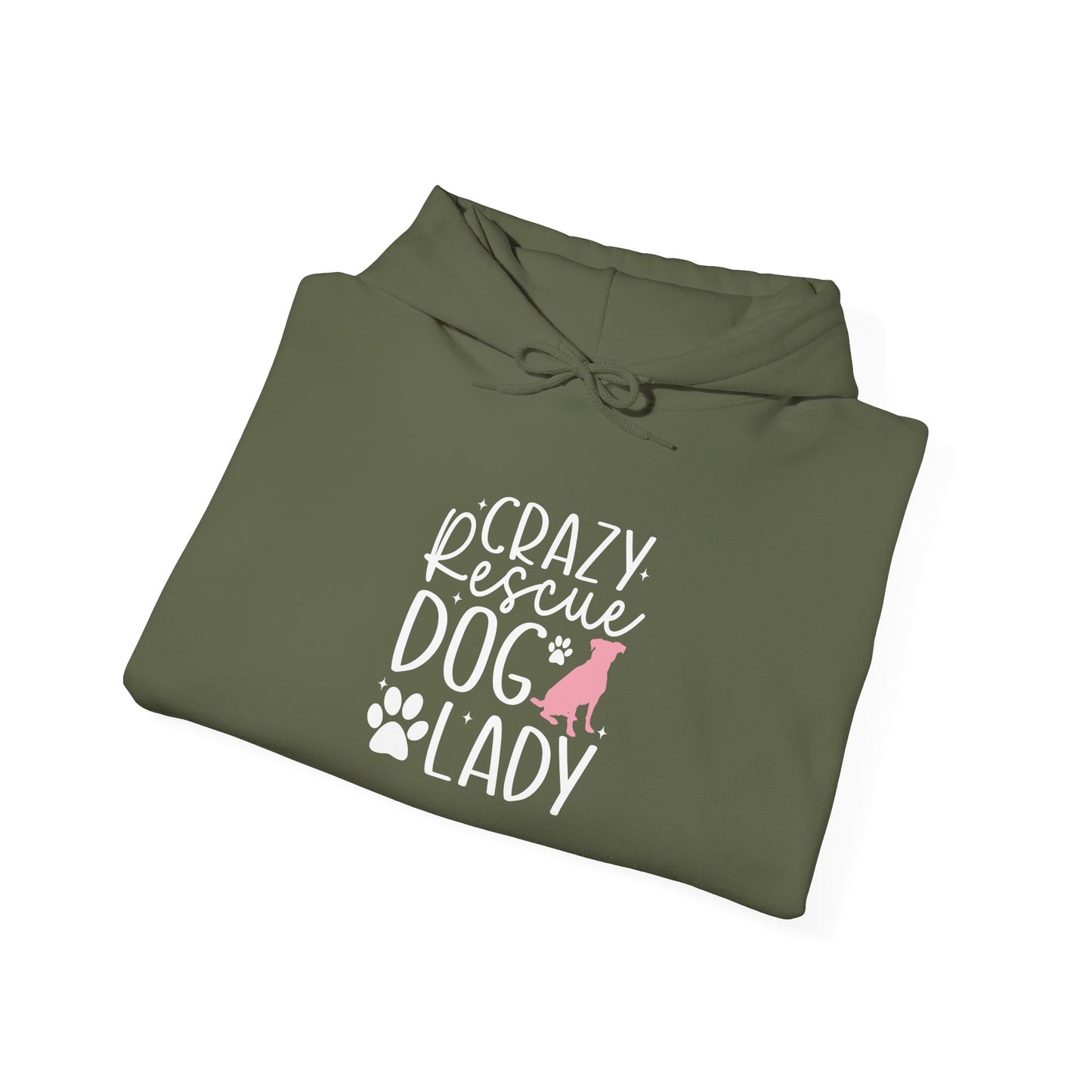 Crazy Rescue Dog Lady Hoodie - Perfect For Dog Mom