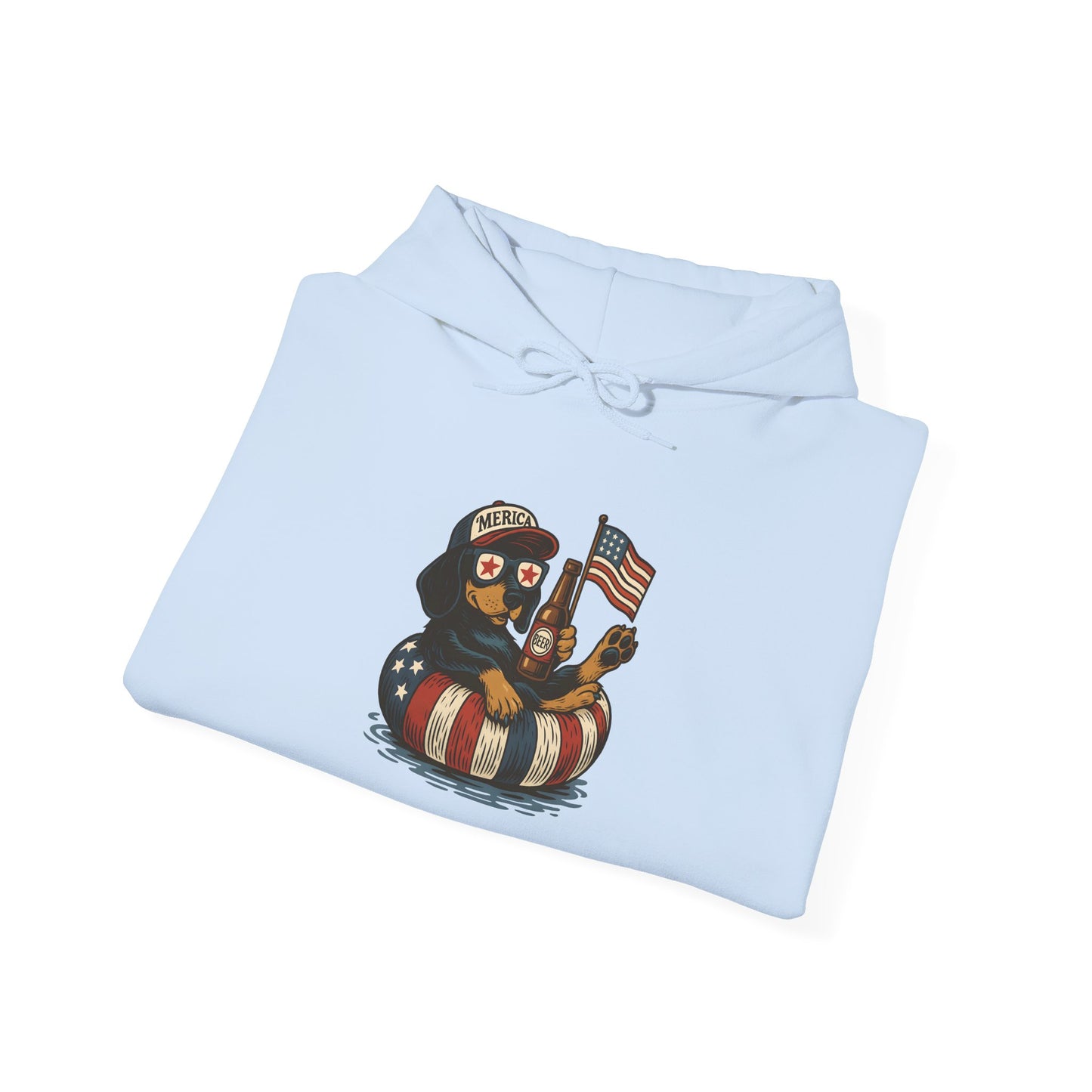 Patriotic Dachshund America Unisex Hoodie
