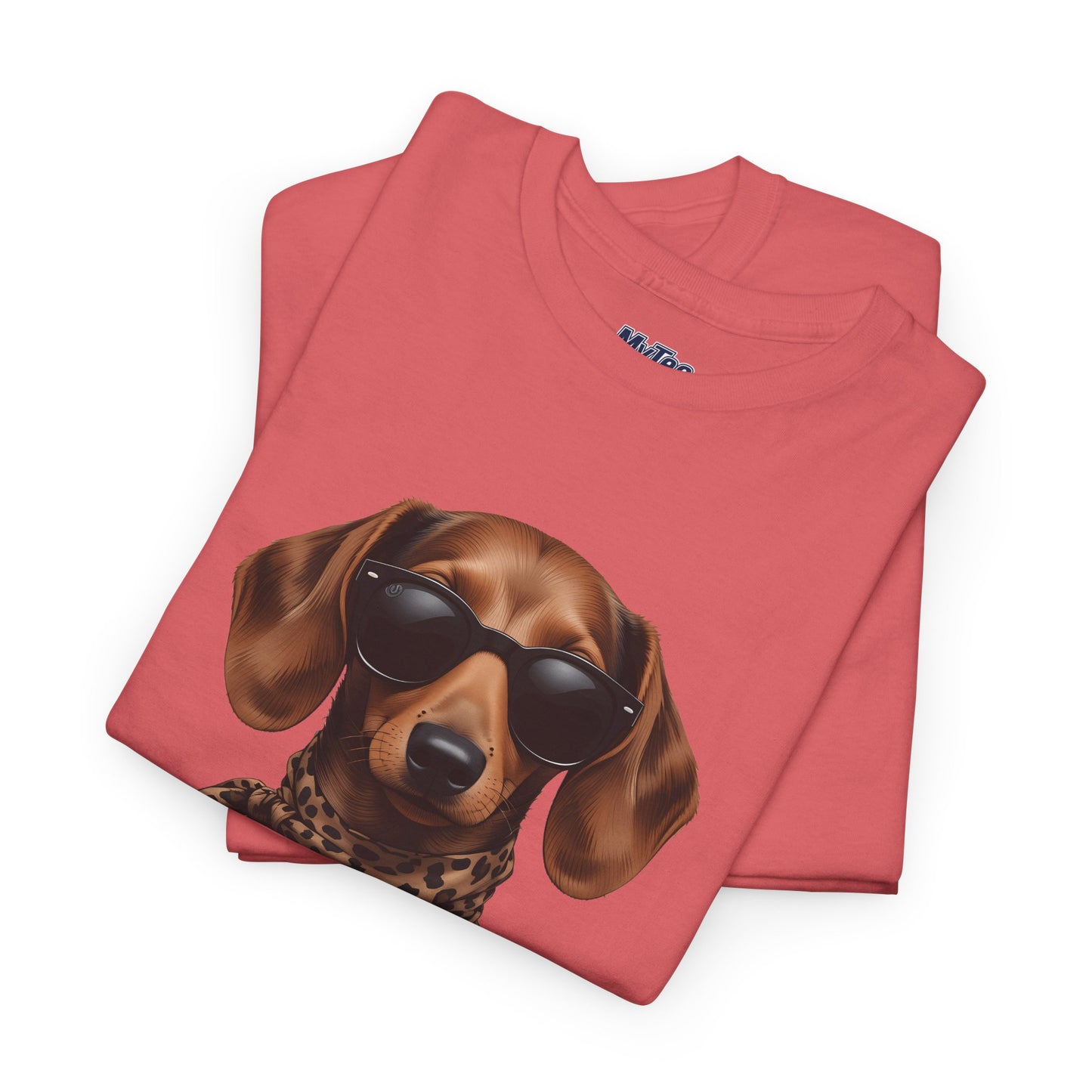 Dachshund With A Scarf Cotton T-Shirt