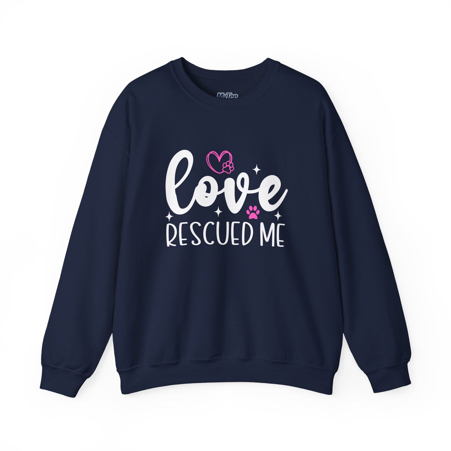 Love Rescued Me Unisex Sweatshirt – Heartfelt Dog Adoption Apparel