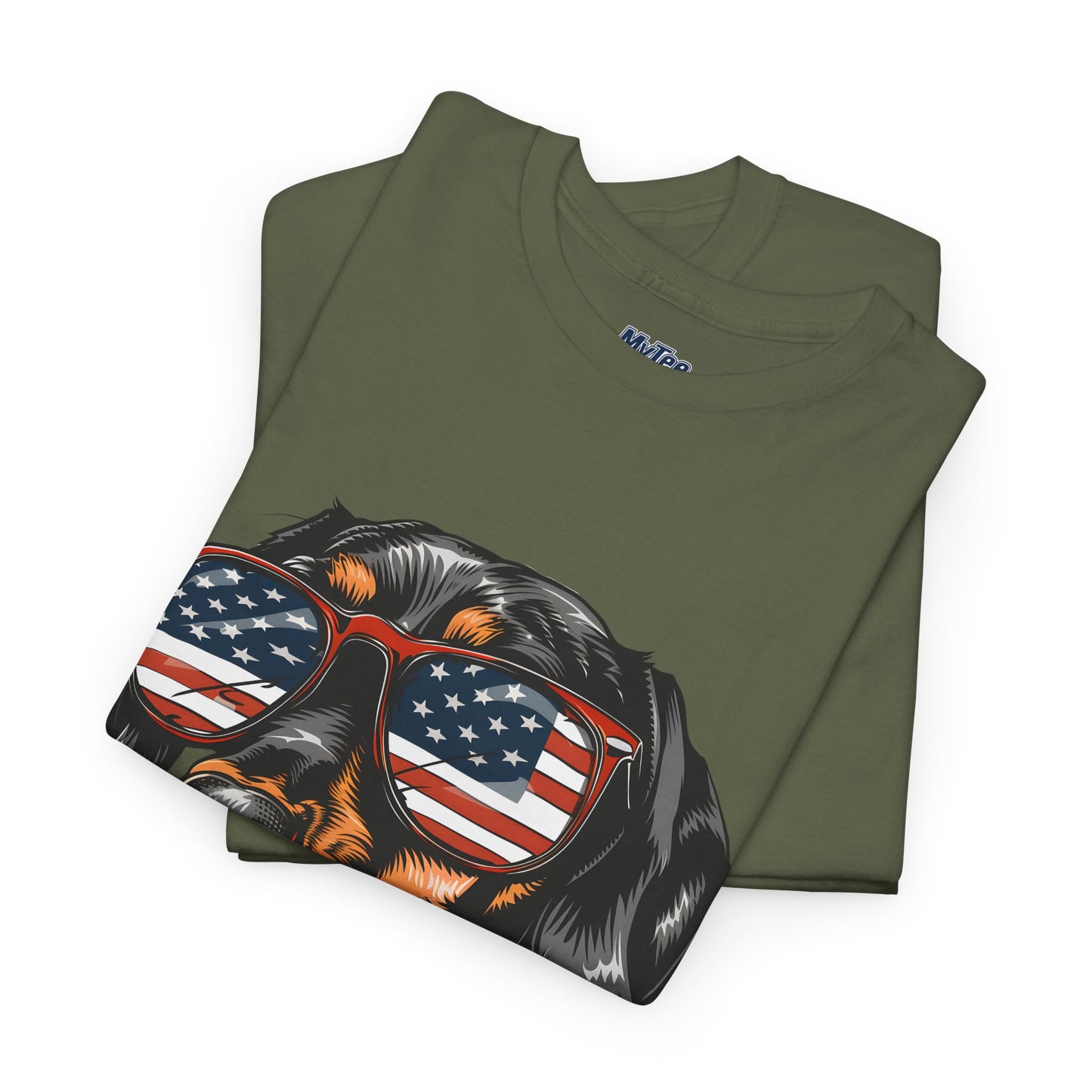 Patriotic Dachshund With Sunglasses Unisex T-Shirt