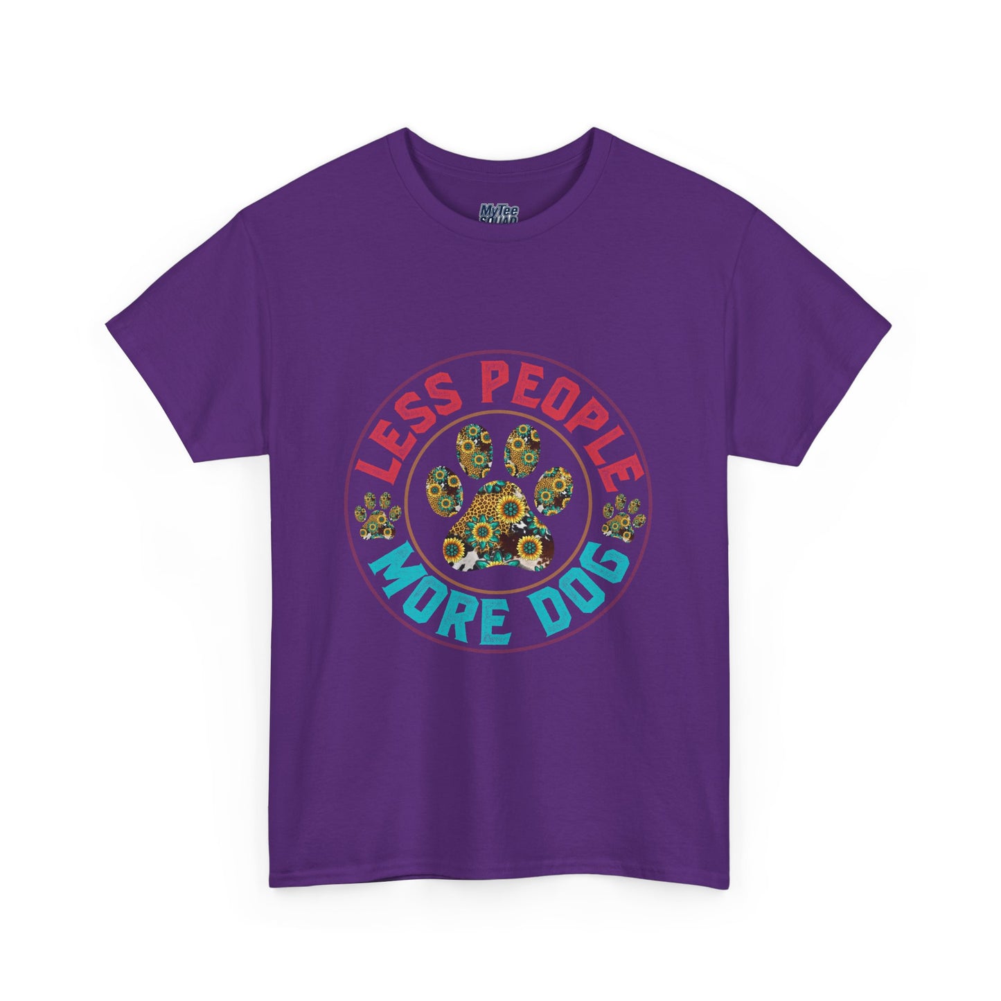 Less People More Dog Unisex Cotton T-Shirt