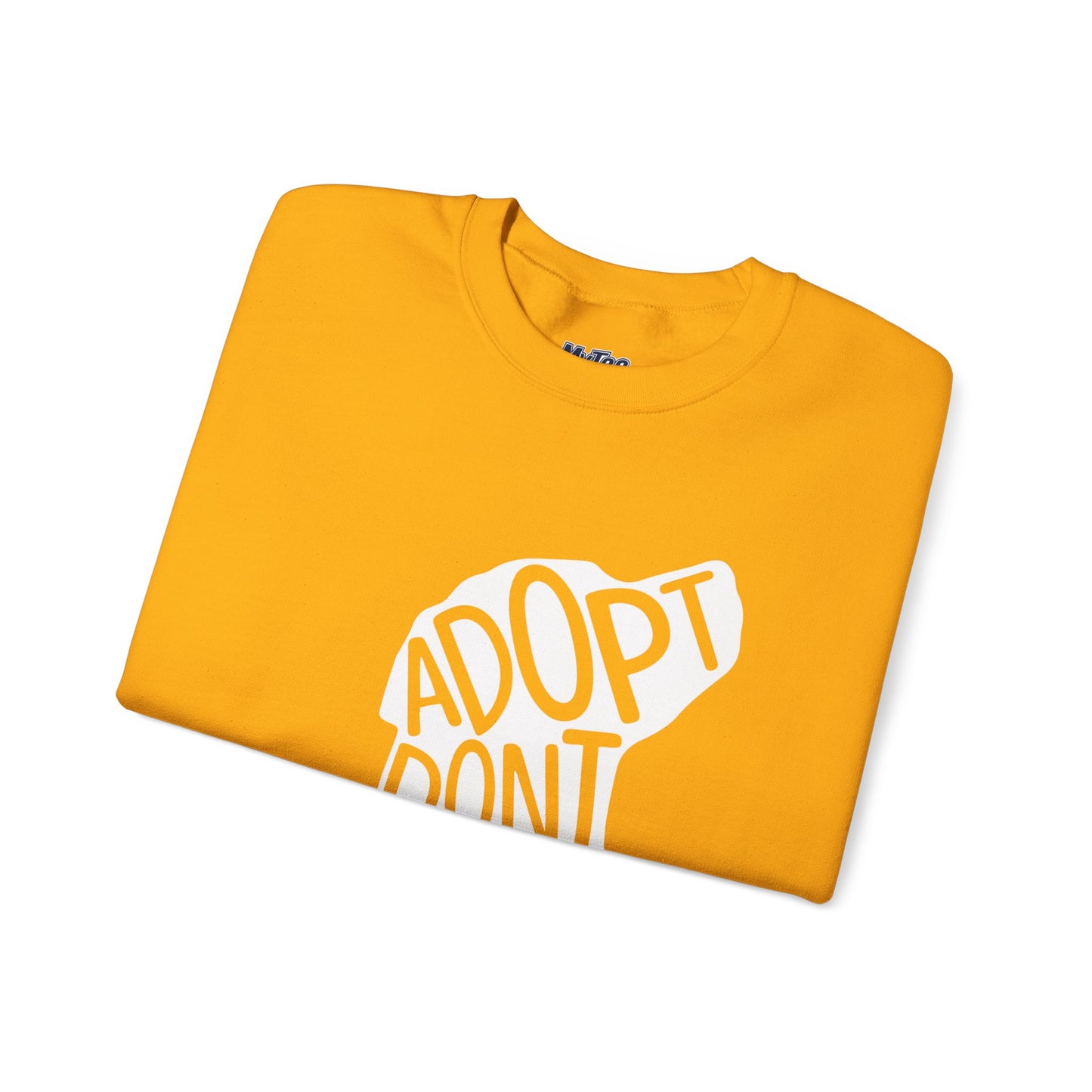 Adopt Don't Shop Unisex Sweatshirt | Eco-Friendly Crewneck