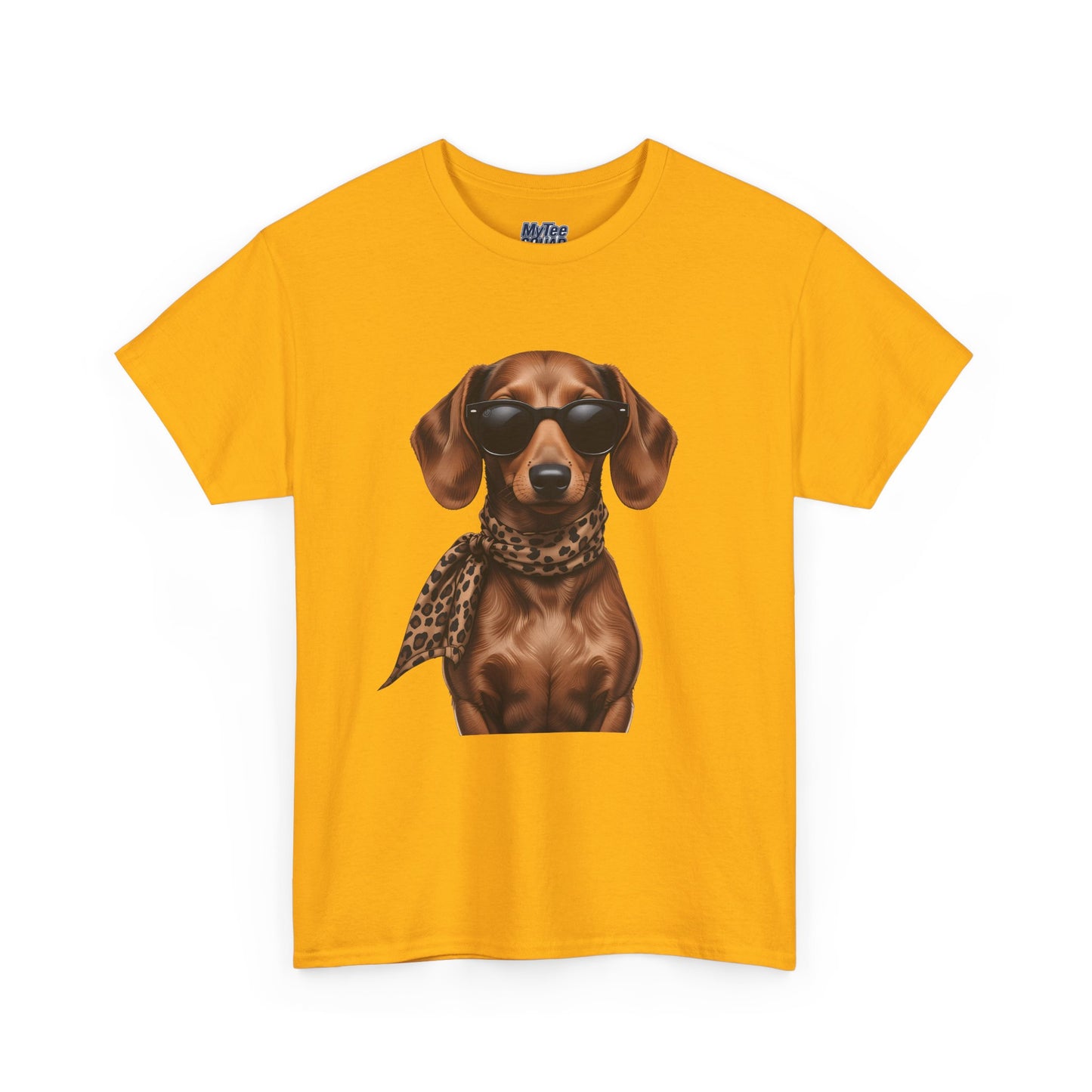 Dachshund With A Scarf Cotton T-Shirt