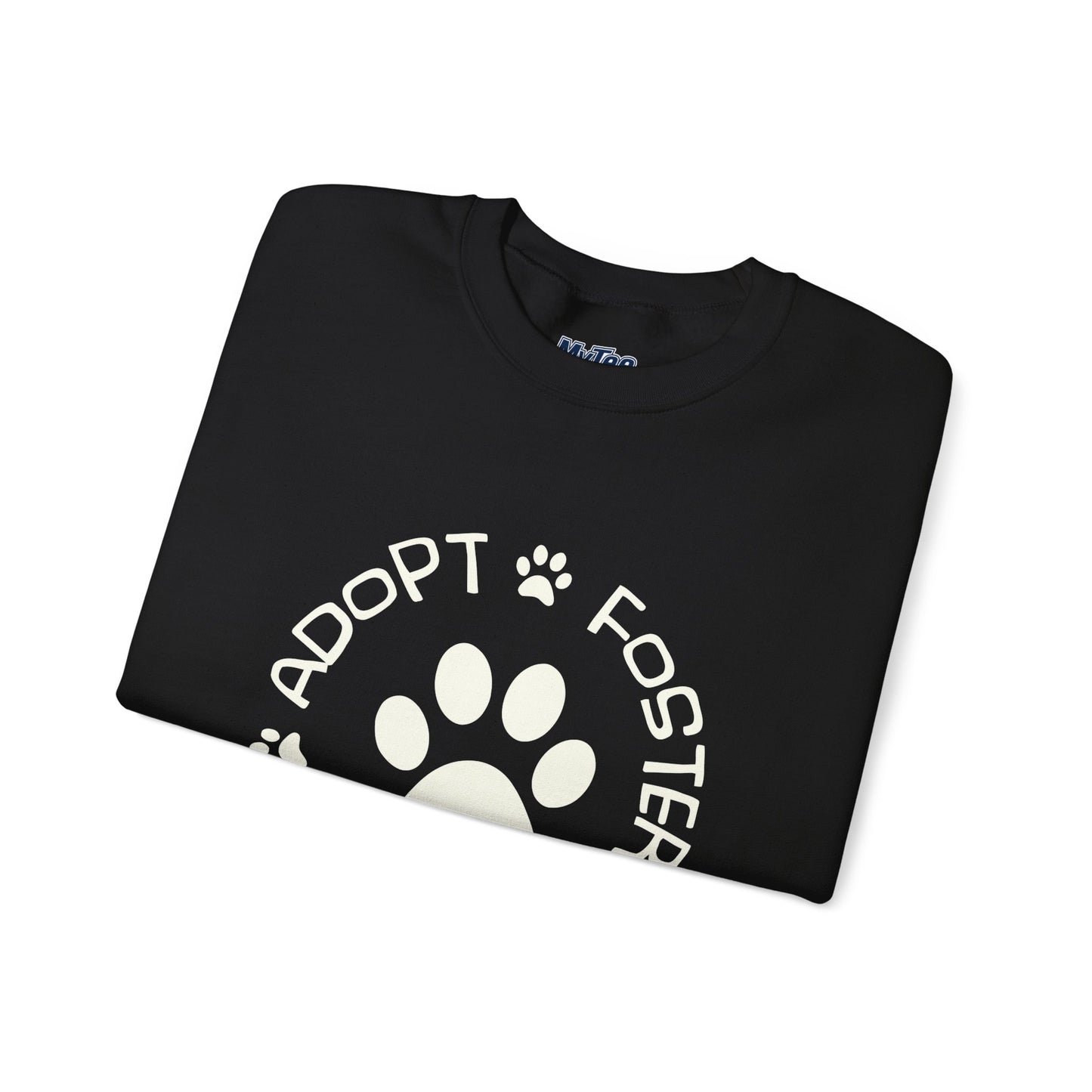 Adopt Foster Donate Unisex Sweatshirt | Paw Print Animal Shelter Pullover