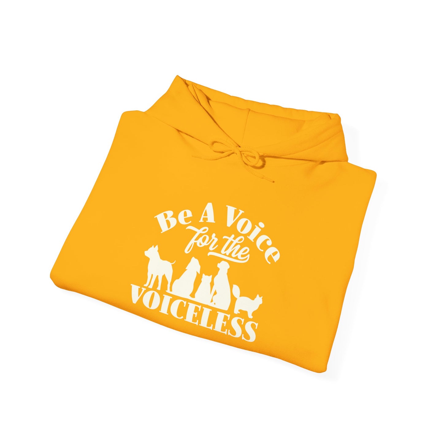 Be A Voice For The Voiceless Unisex Hoodie – Animal Rescue Awareness
