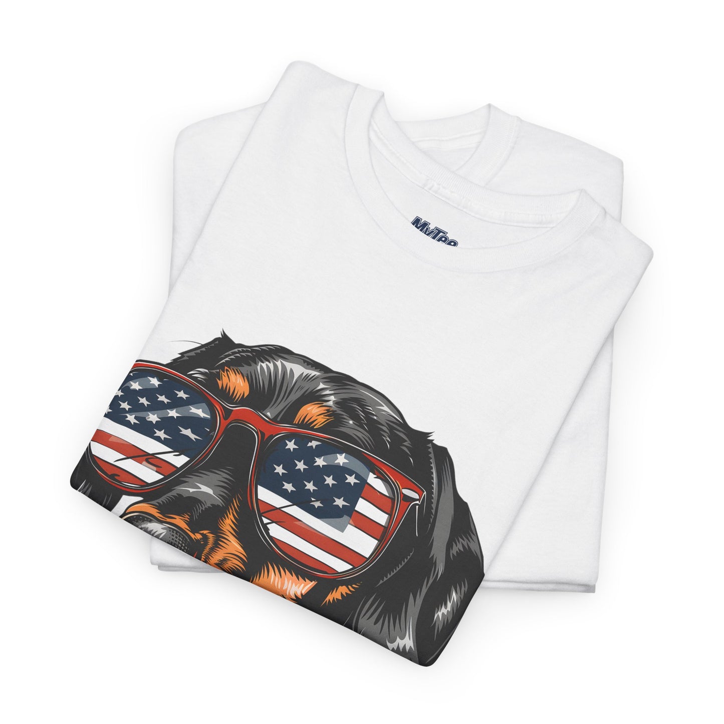 Patriotic Dachshund With Sunglasses Unisex T-Shirt