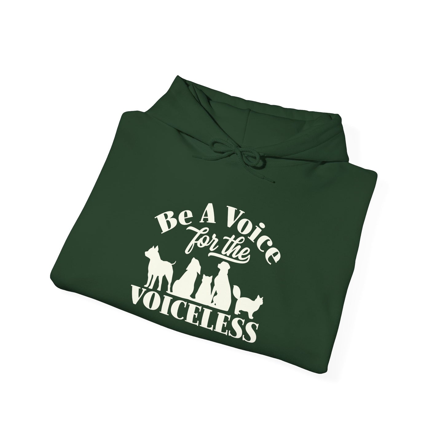 Be A Voice For The Voiceless Unisex Hoodie – Animal Rescue Awareness