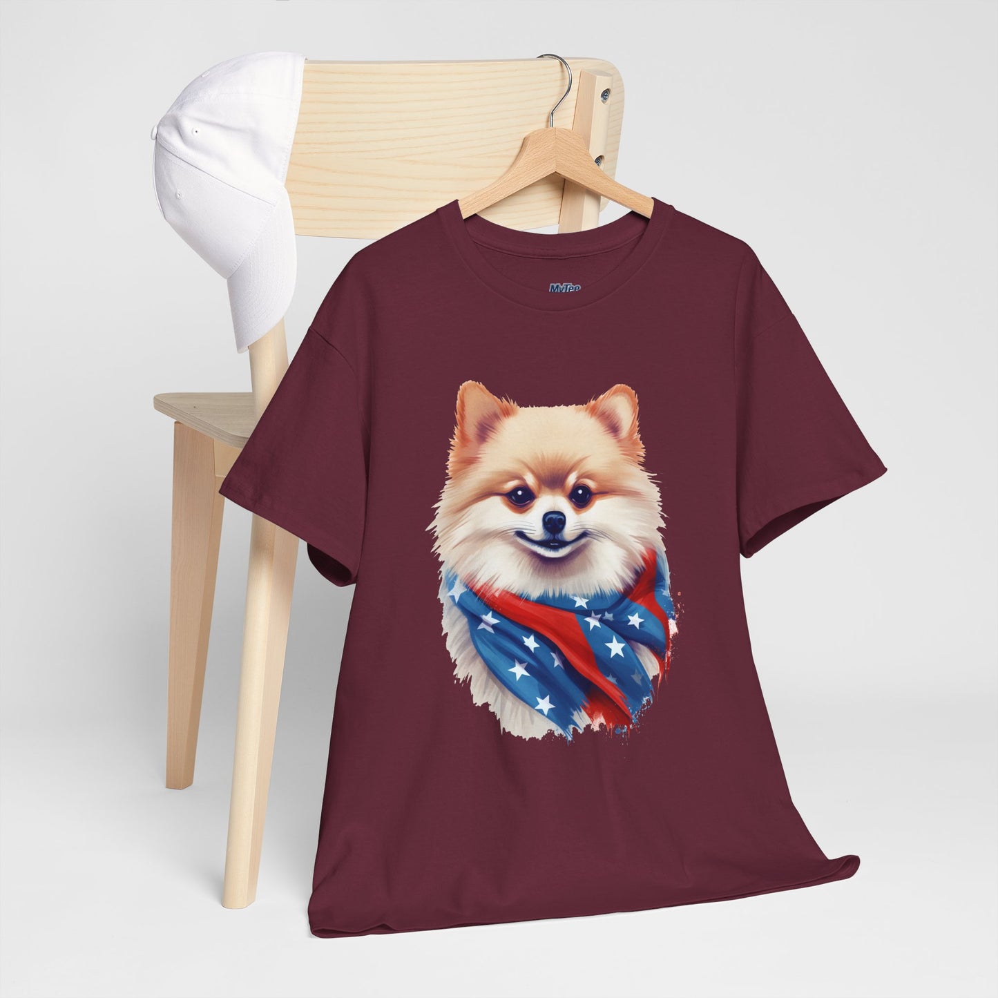Patriotic pomeranian Unisex T-Shirt