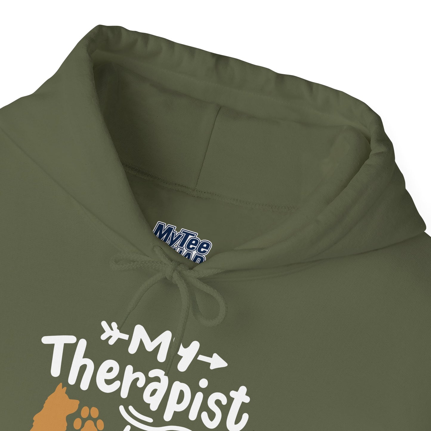 My Therapist Has Paws Pet Lover Hoodie | Animal Therapy Gift