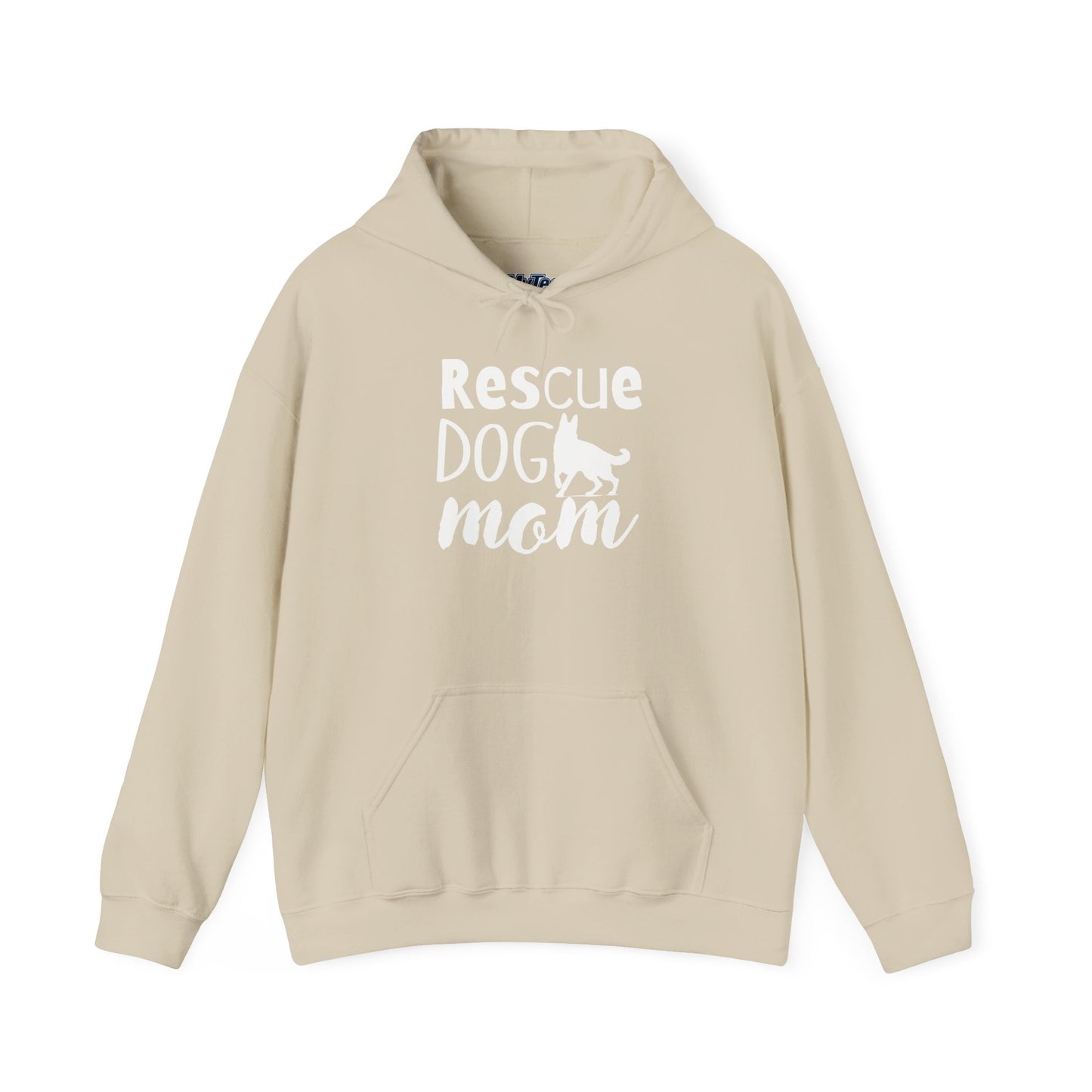 'Rescue Dog Mom Hoodie' - Cozy Sweatshirt for Pet Lover Mommies