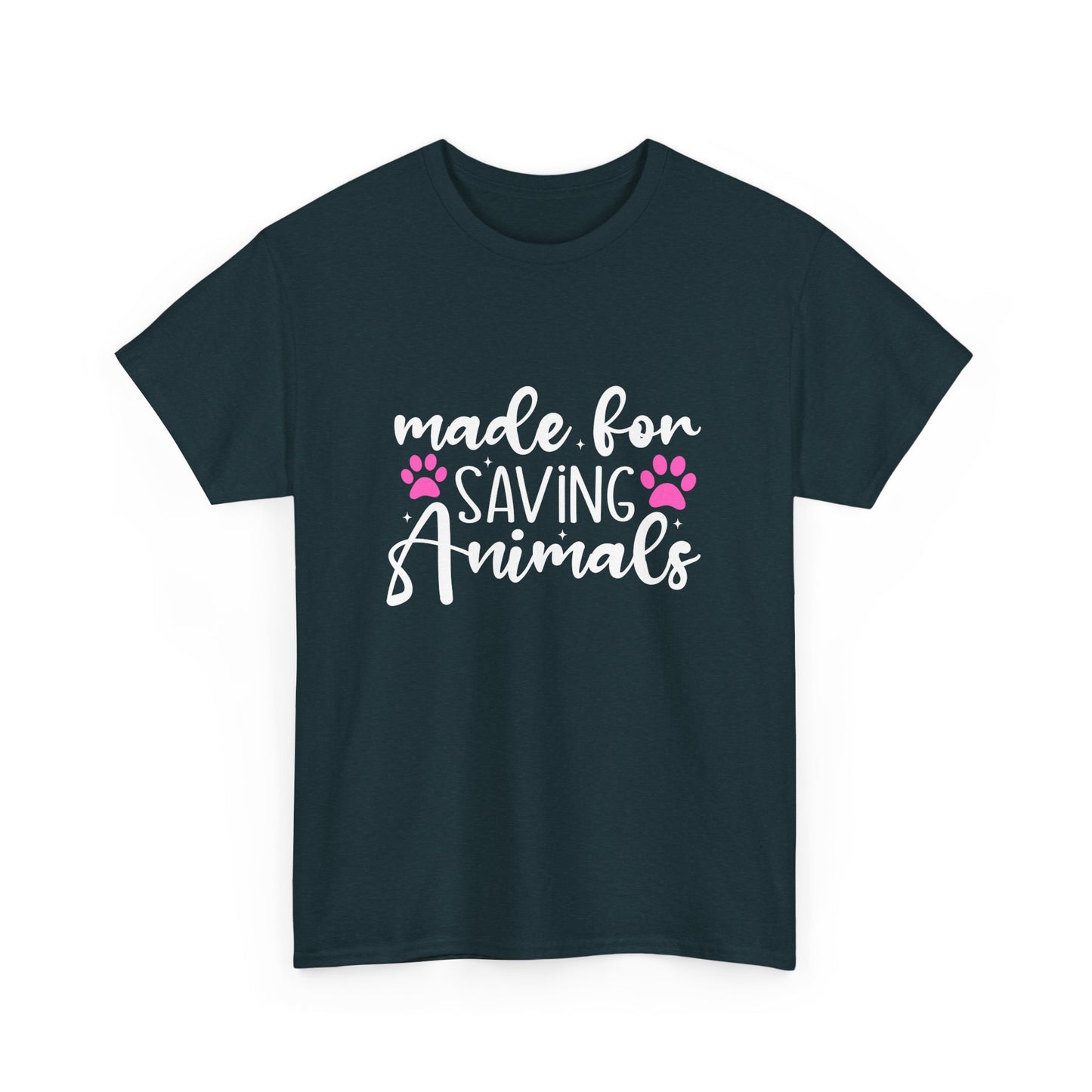 Made For Saving Animals Unisex Cotton T-Shirt | Dog Lover