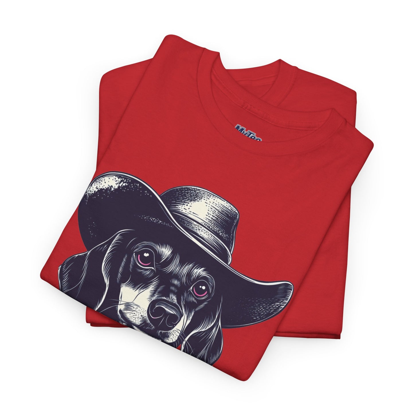 Dachshund Cowgirl Vibes T-Shirt – Pink Bandana Pup Shirt
