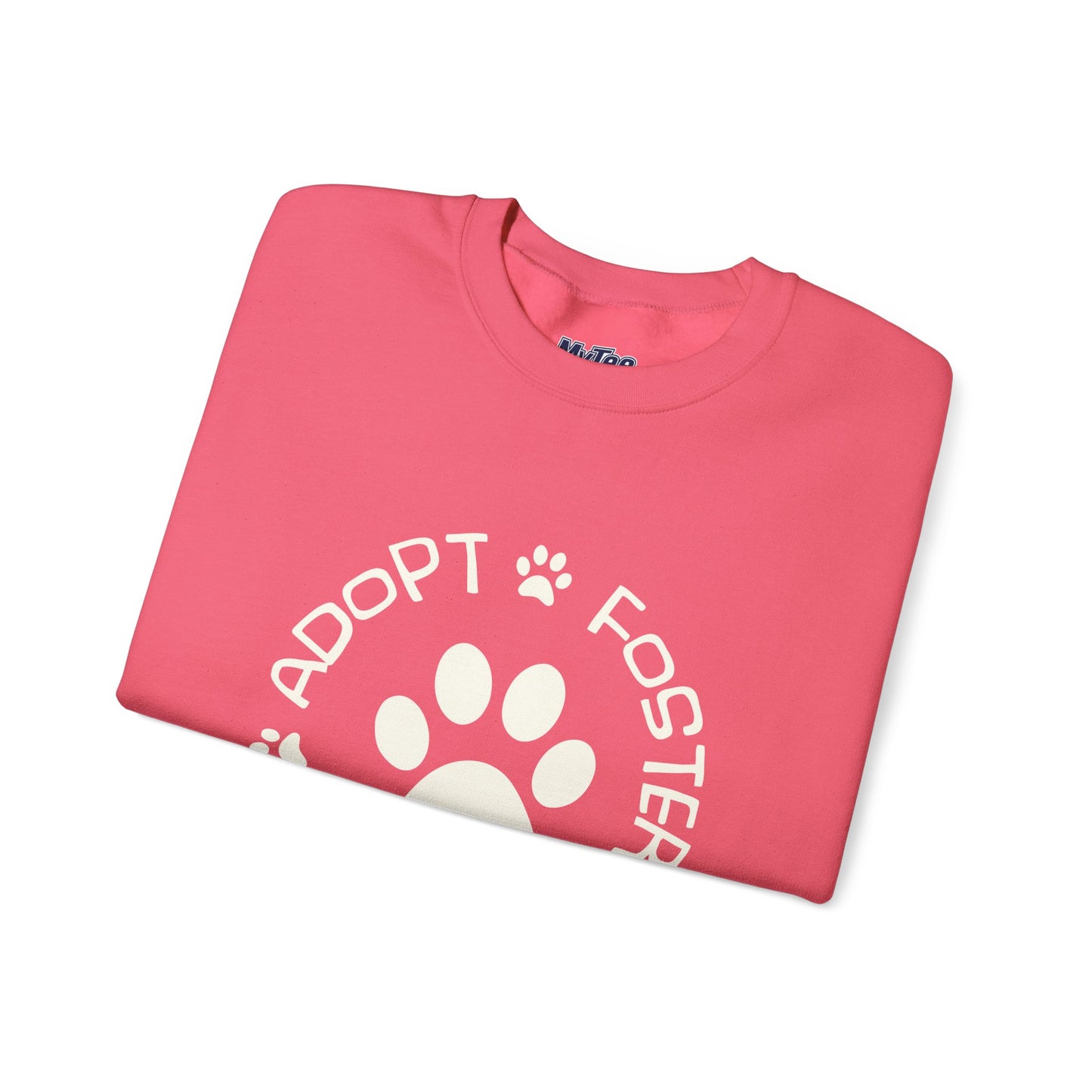 Adopt Foster Donate Unisex Sweatshirt | Paw Print Animal Shelter Pullover