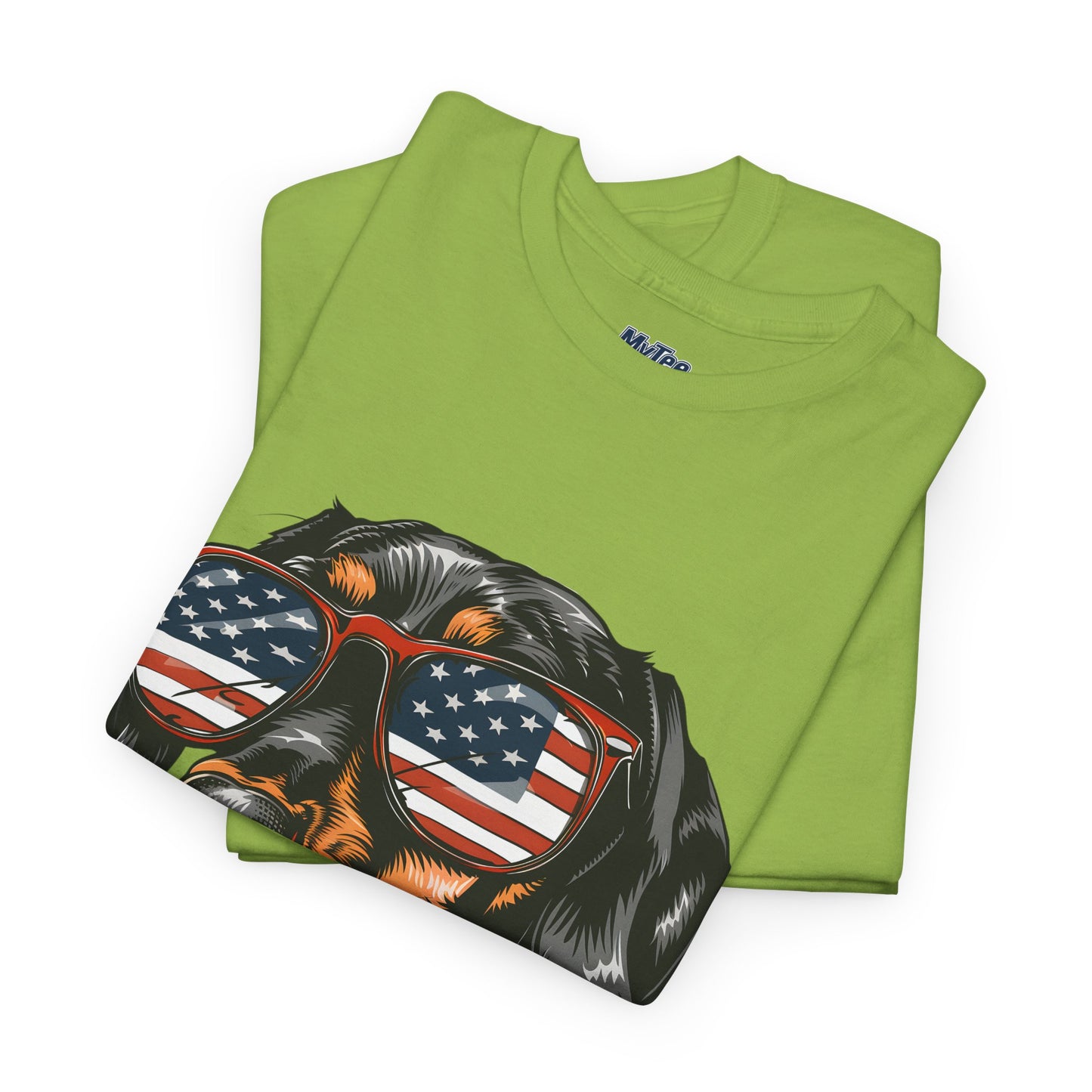 Patriotic Dachshund With Sunglasses Unisex T-Shirt