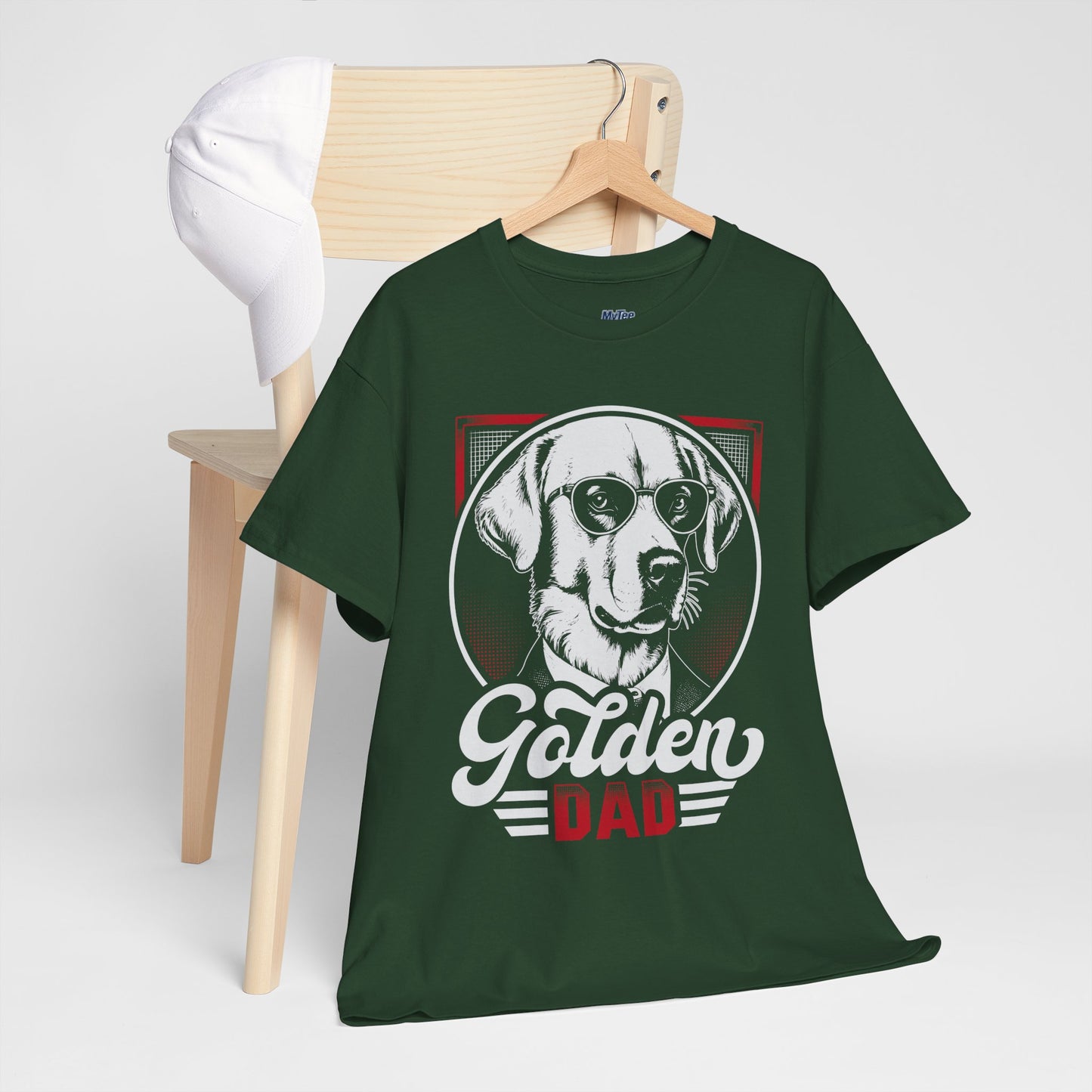 Golden Dad, Golden Retriever T-Shirt | Best For Dog Dad