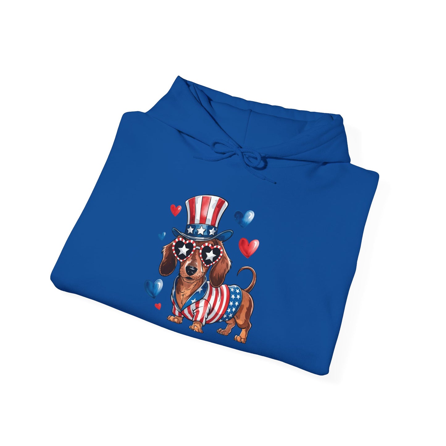Patriotic Dachshund Unisex Hoodie - Perfect For 4th Of July