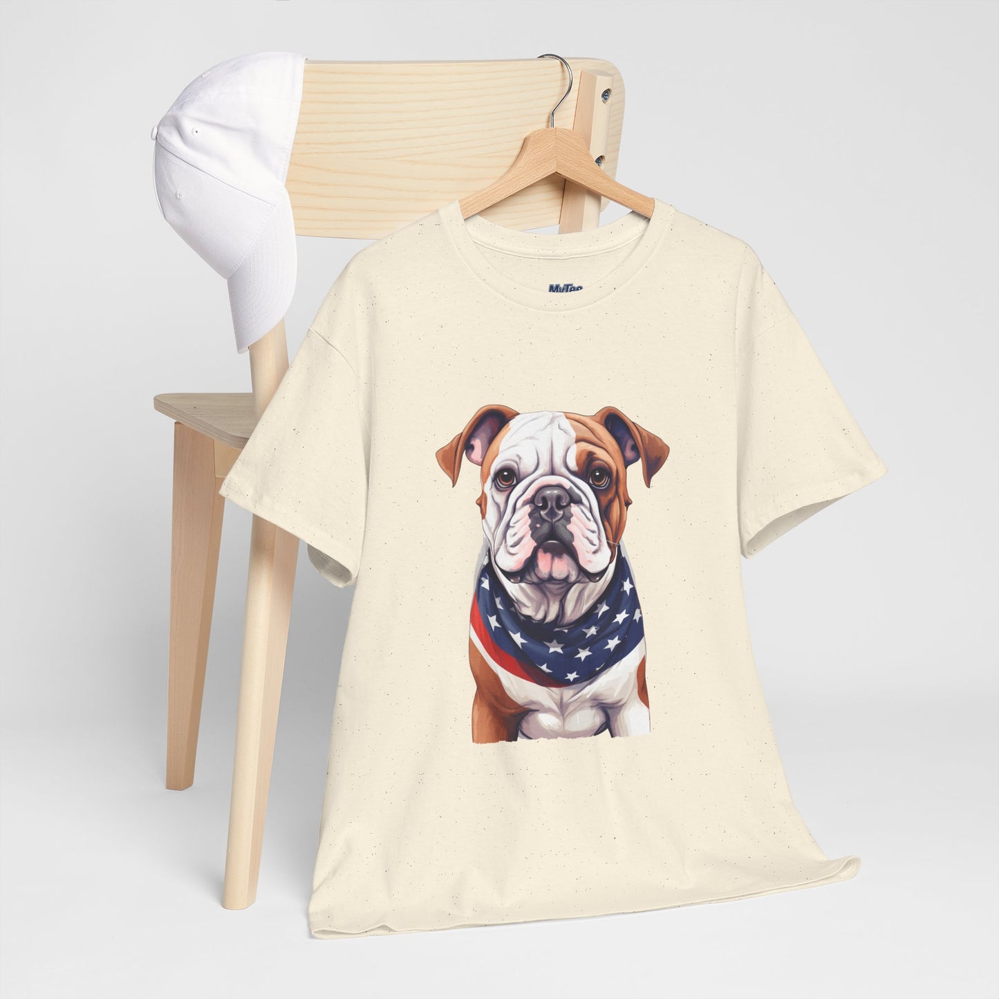 Patriotic Bulldog Unisex T-Shirt