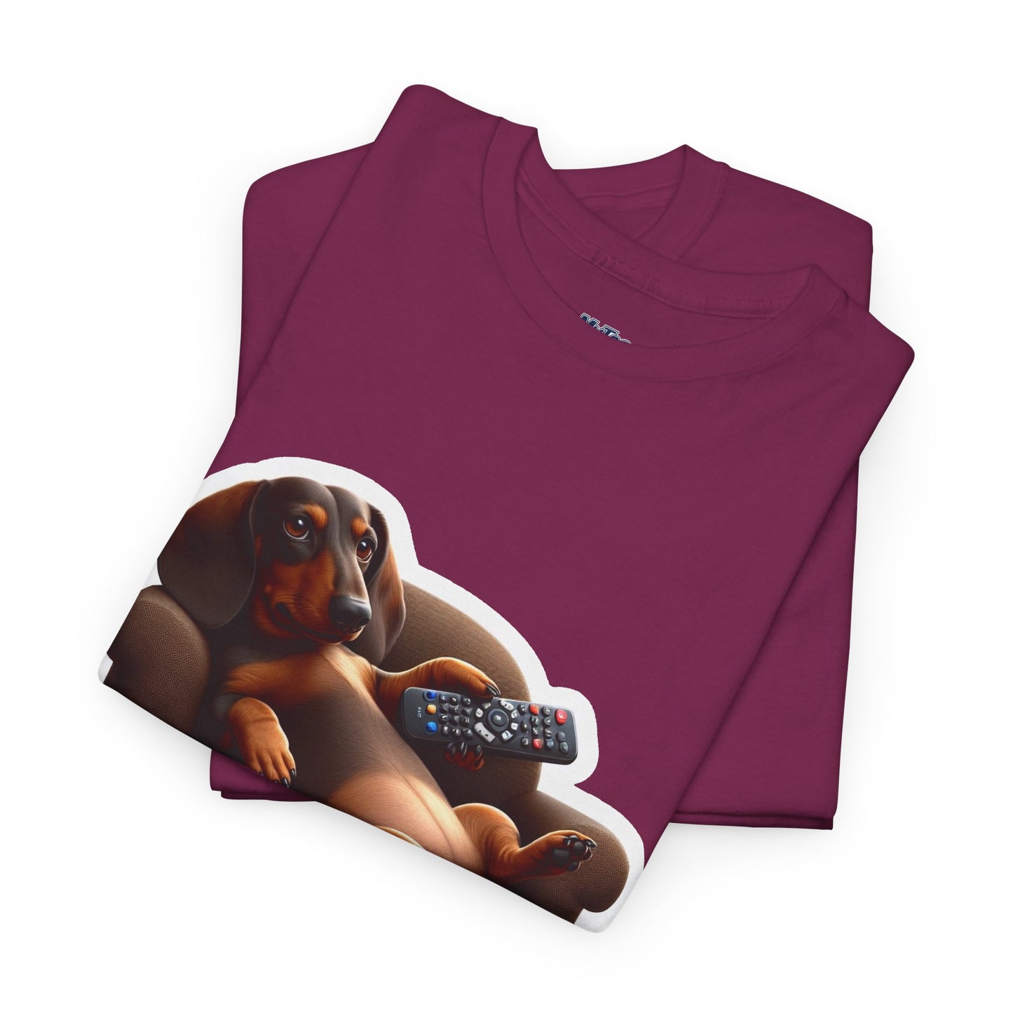 Dachshund Chill Mode Tee – Remote In Paw, Stress-Free Style